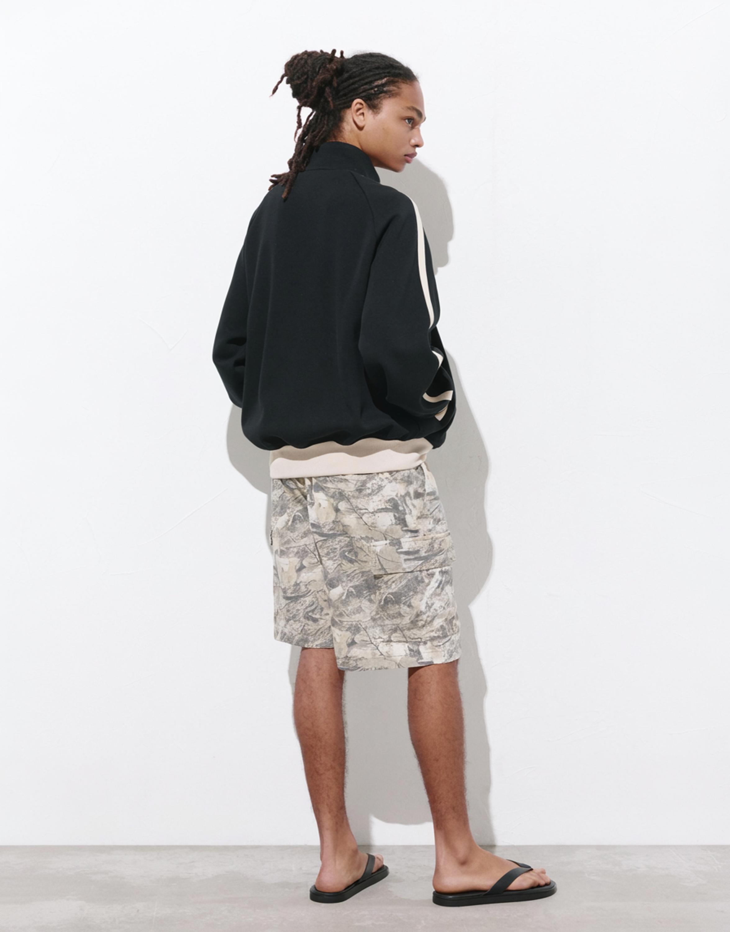 Ripstop cargo Bermuda shorts — Sand/Khaki