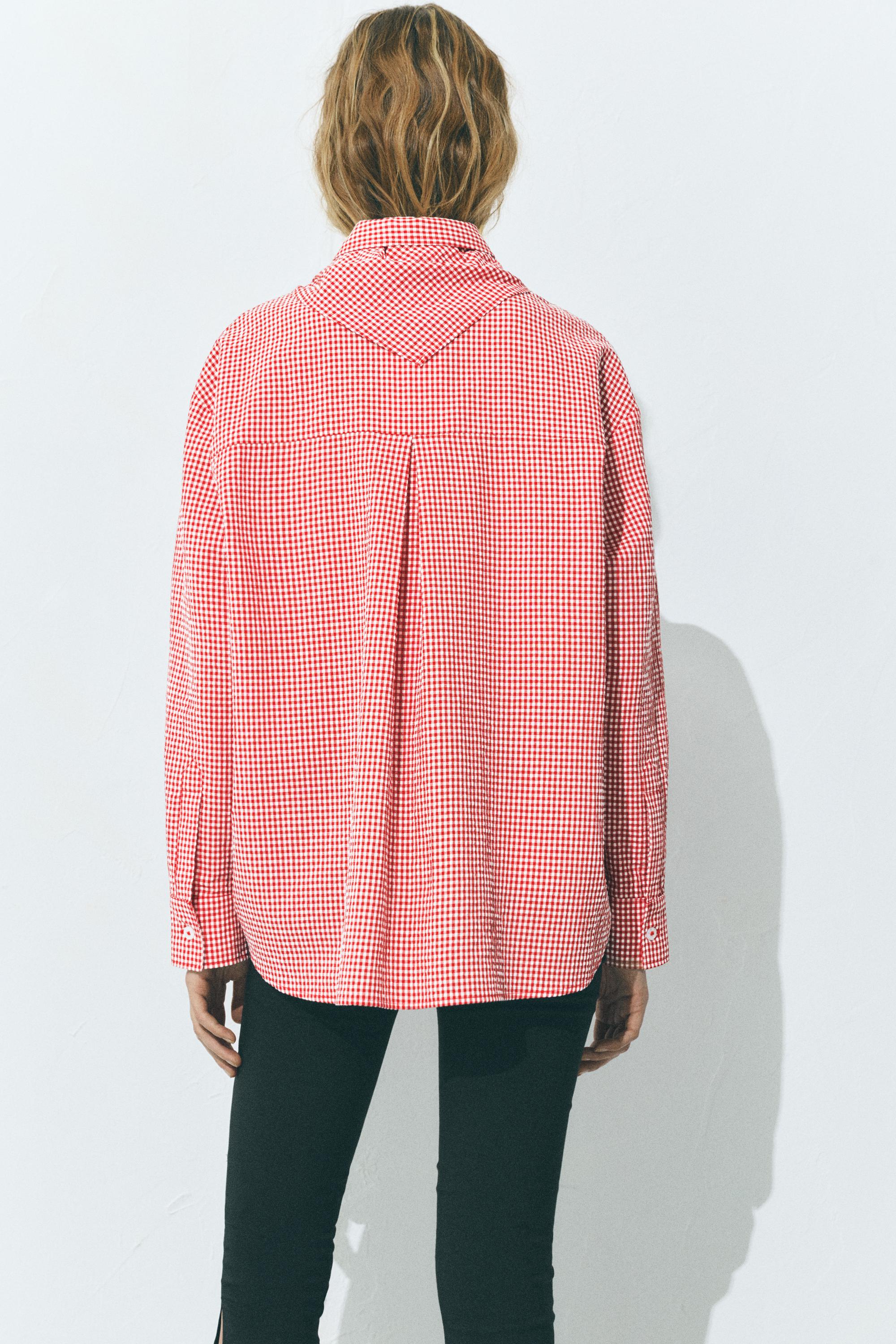 Pötikareli bandana gömlek - Görsel 5