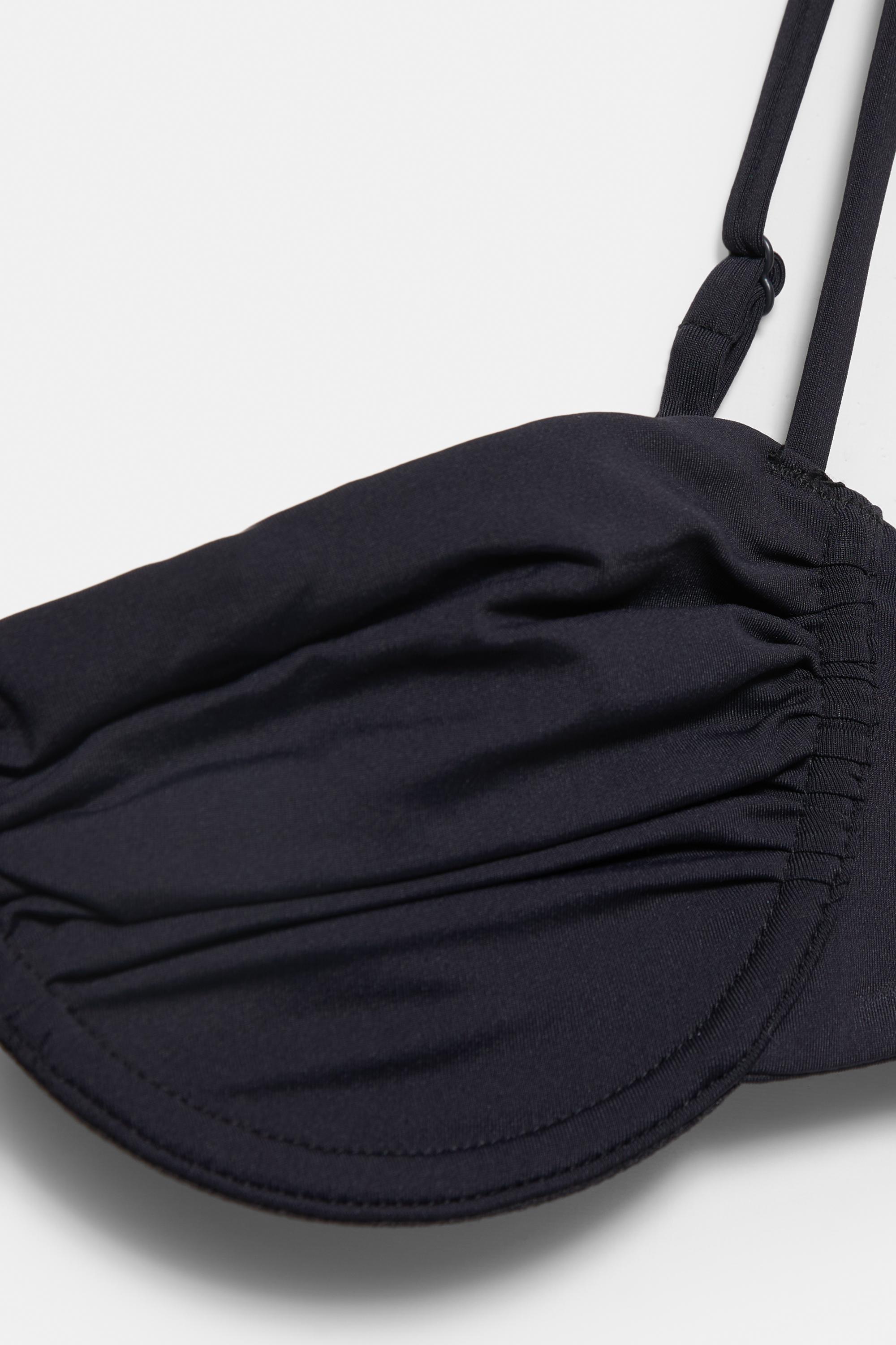 Drape detaylı balkonet bikini üstü - Görsel 45