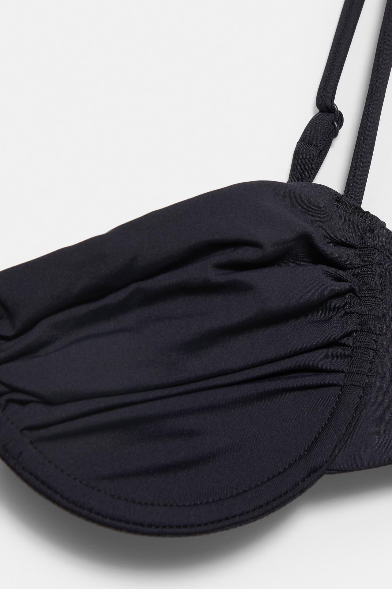 Balconette bikini top — Black