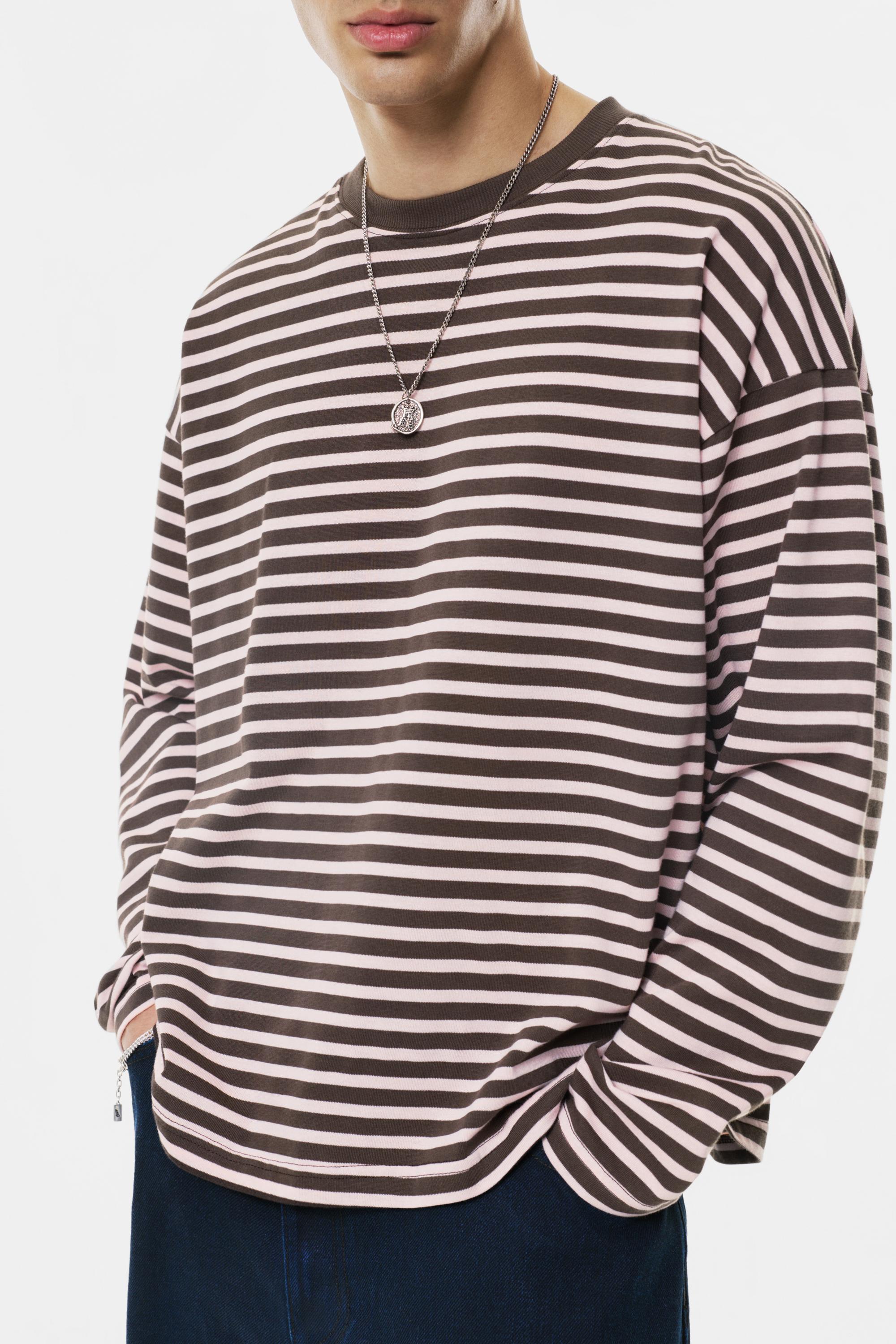 Çizgili uzun kollu t-shirt - Görsel 11