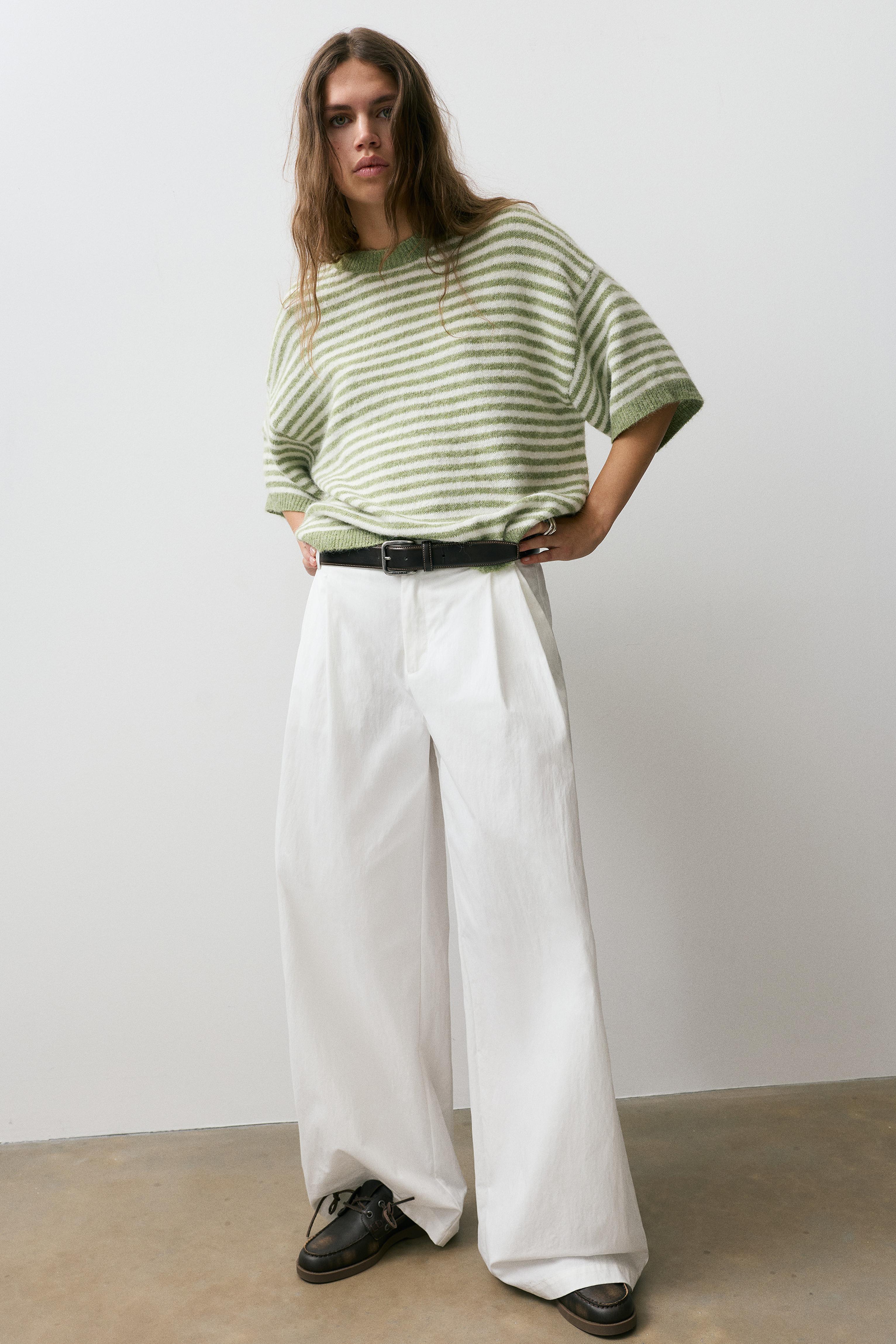 Kurzarm-Boxy-Pullover