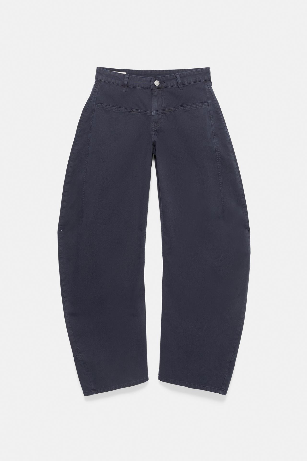 Low-rise balloon jeans — Navy