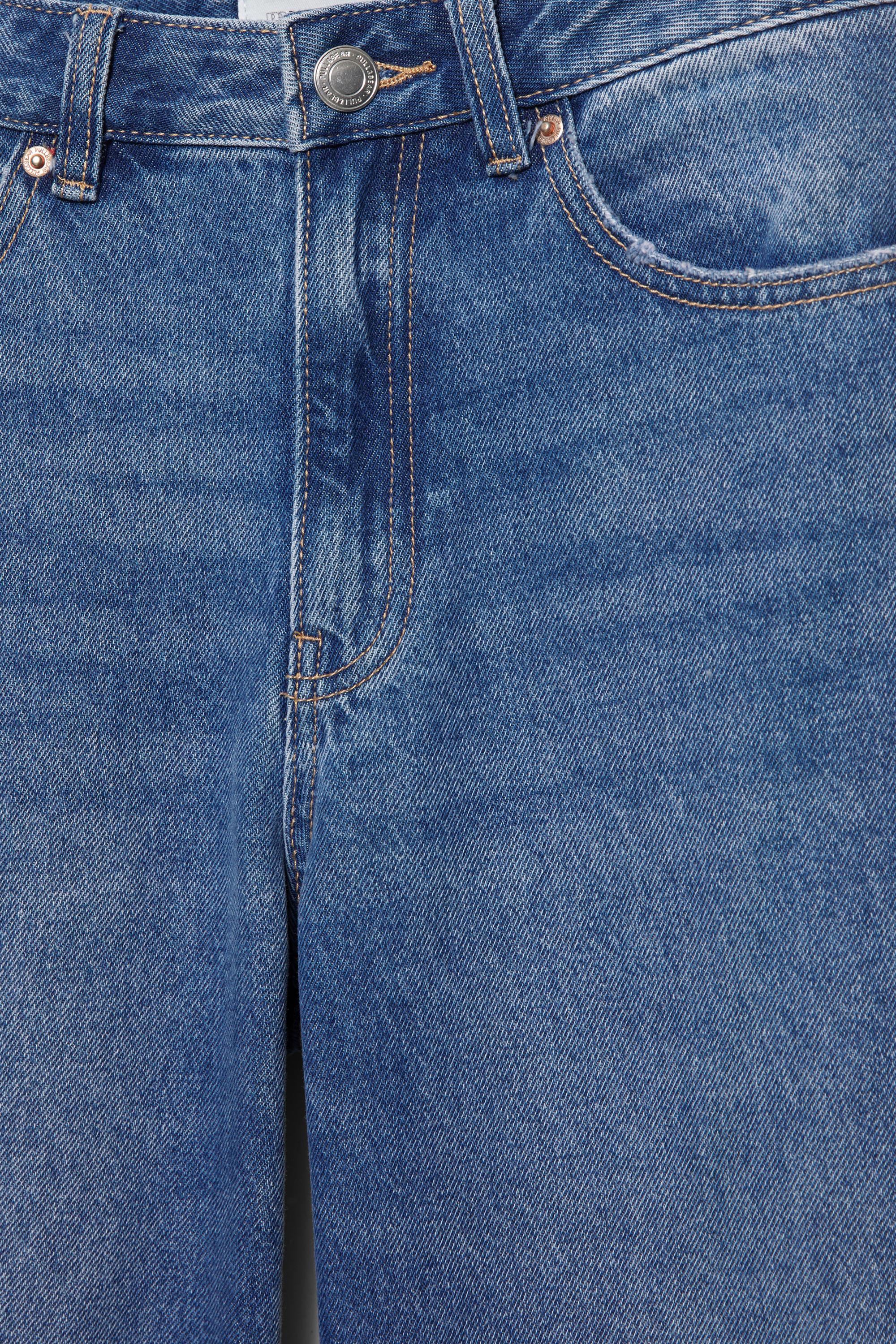 High-waist wide-leg jeans — Indigo