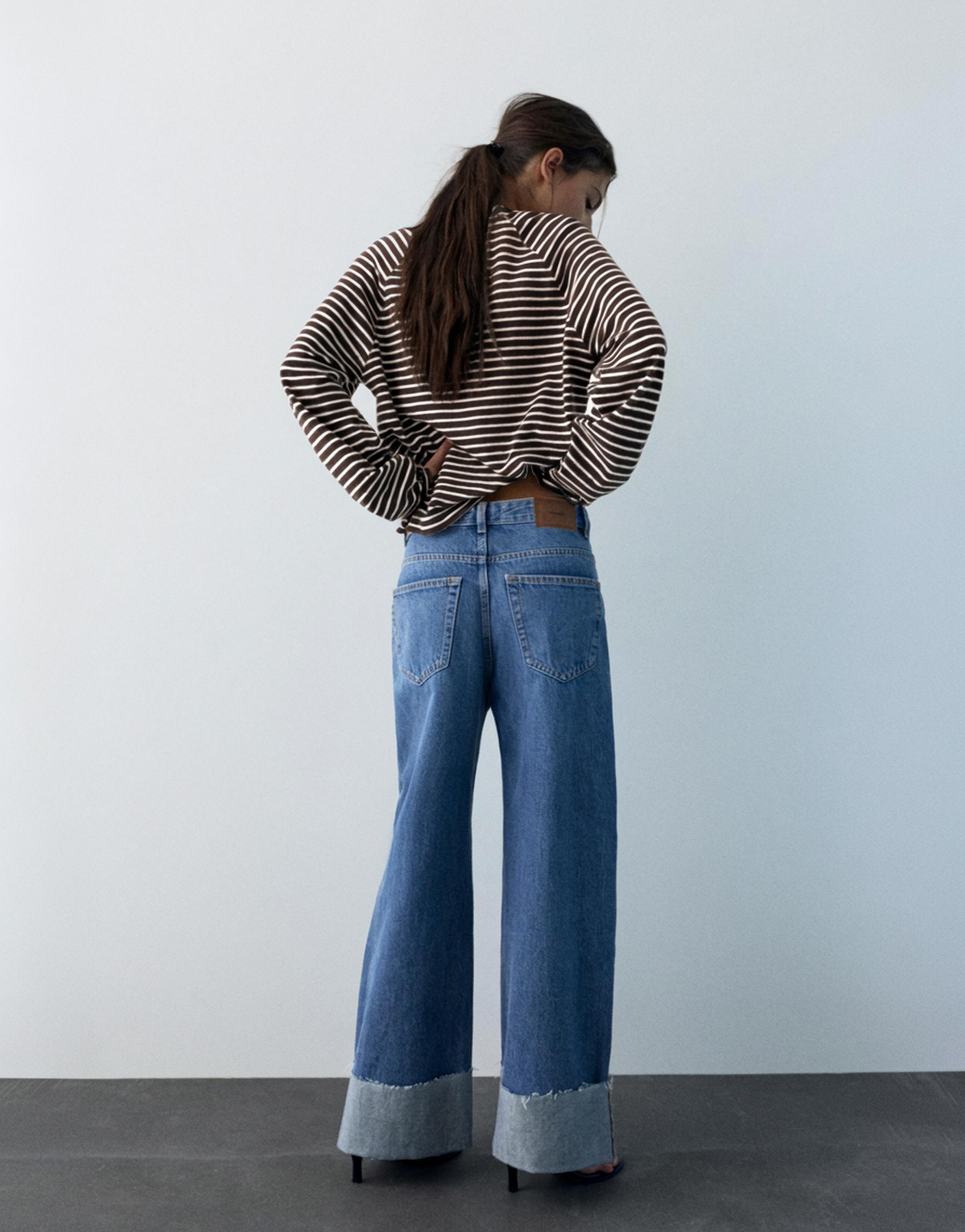 Uzun kollu reglan kesim t-shirt - Görsel 6