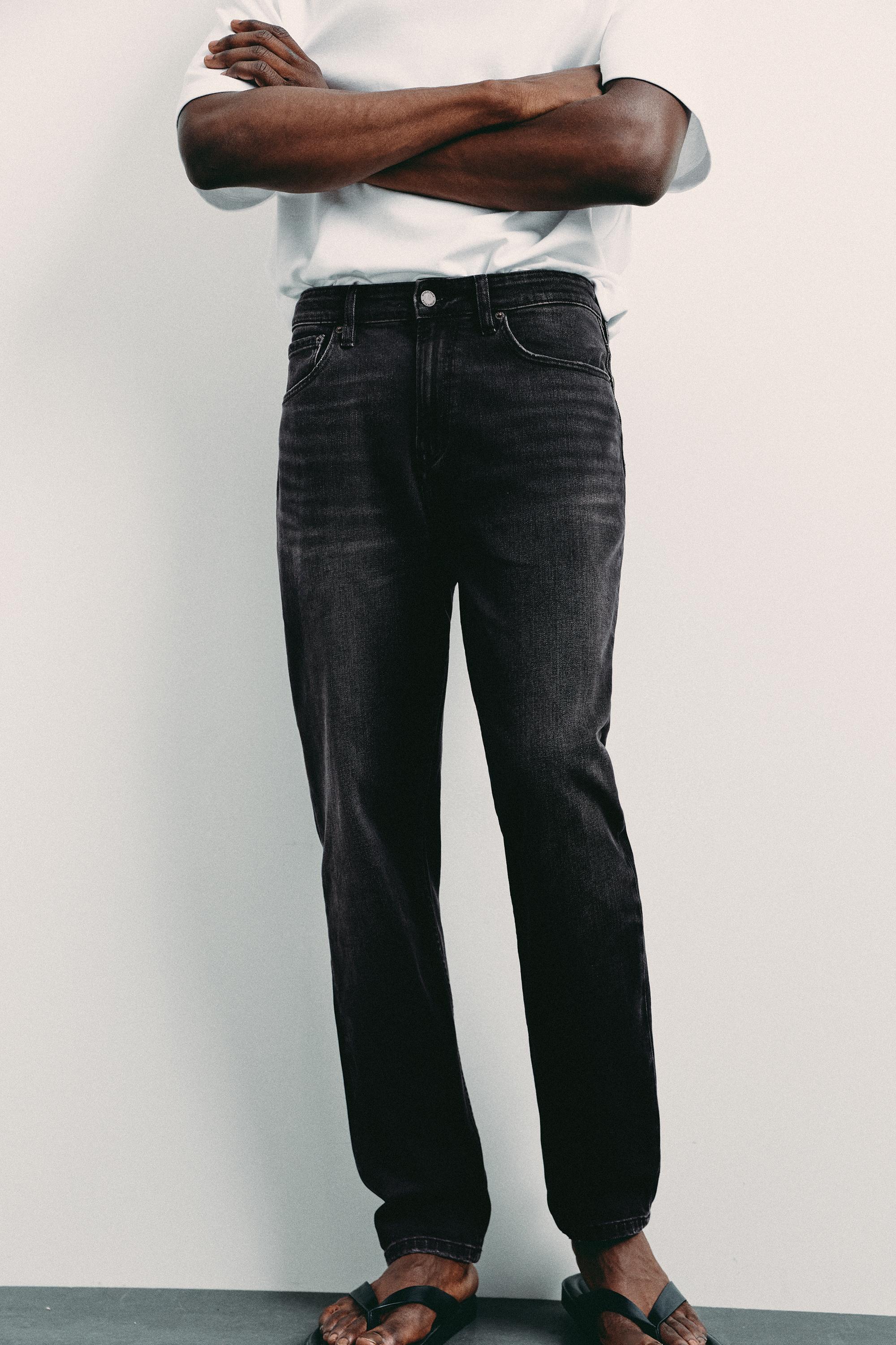 Slim fit jeans — Faded black