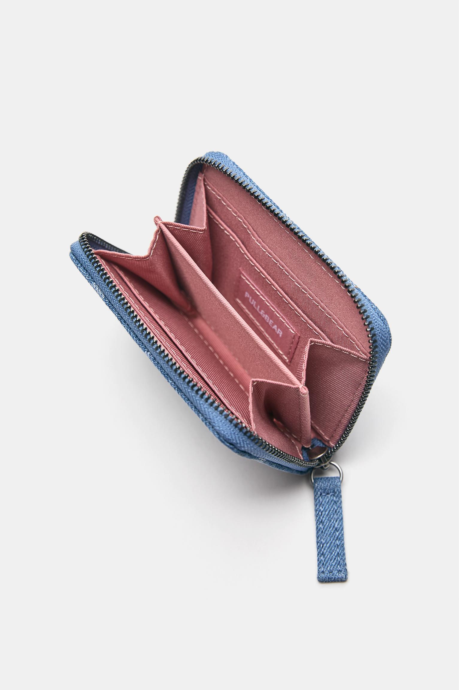 Denim polka dot wallet — Jeans