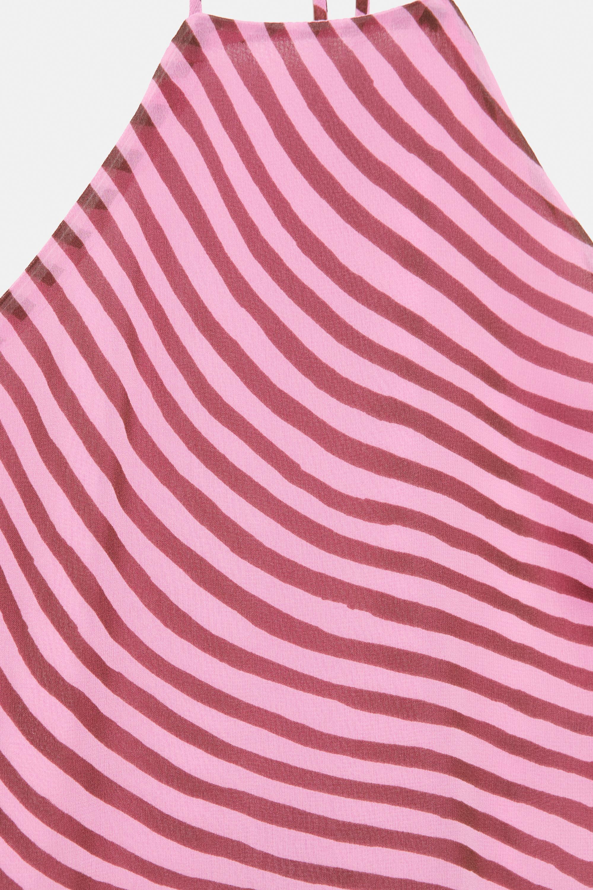 Wavy halter top — Pink