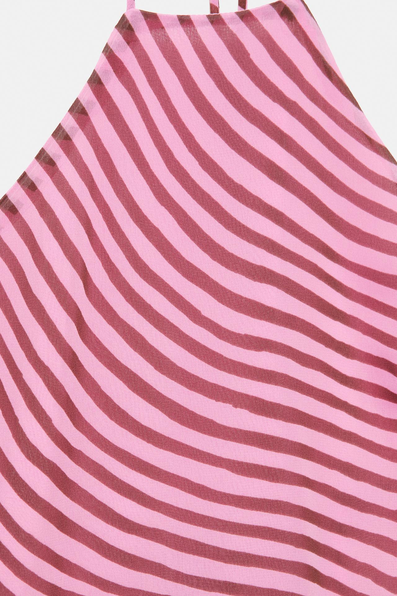 Wavy halter top — Pink