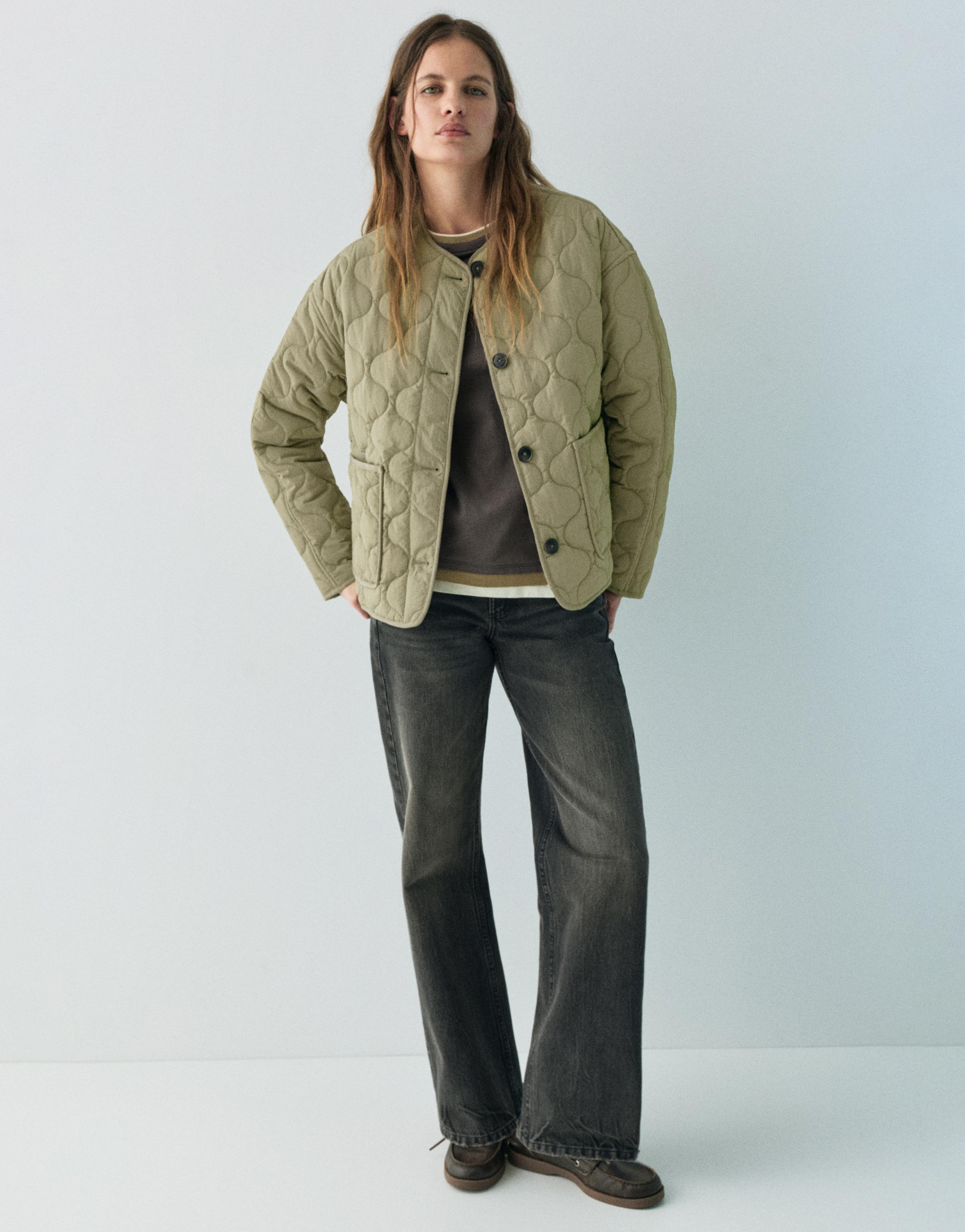 Lightweight padded jacket — Khaki