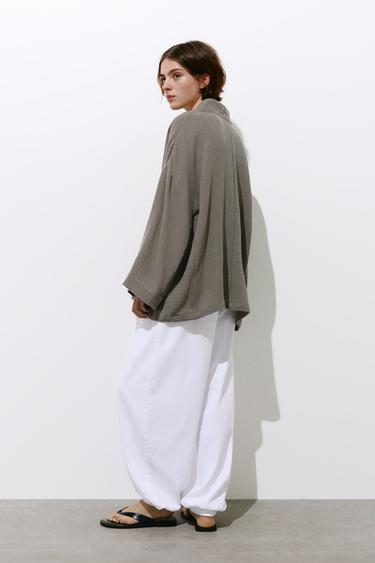Crepe kimono — Dark khaki 2