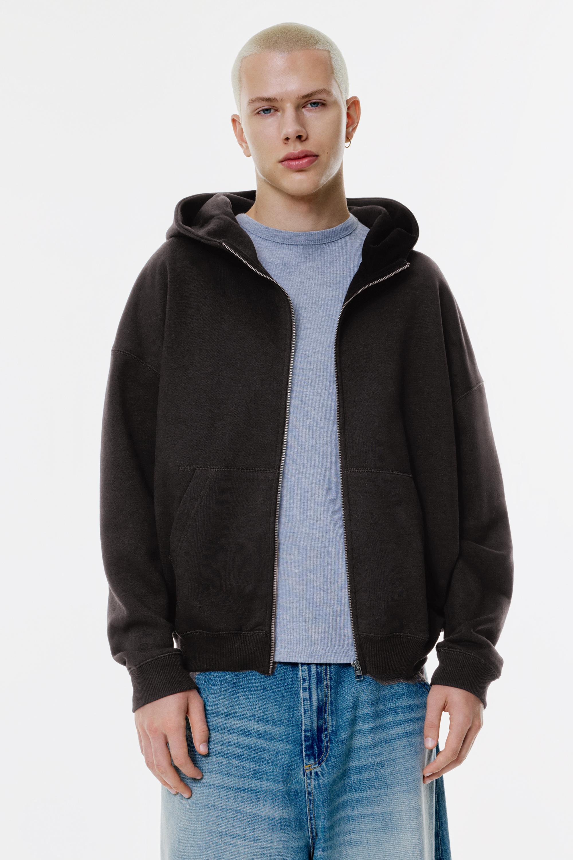 Sweatshirt Mit Boxy-Schnitt Und Reißverschluss