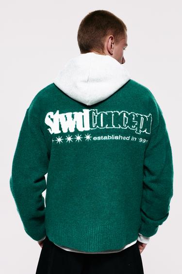 STWD embroidered knit jumper — Medium green 2
