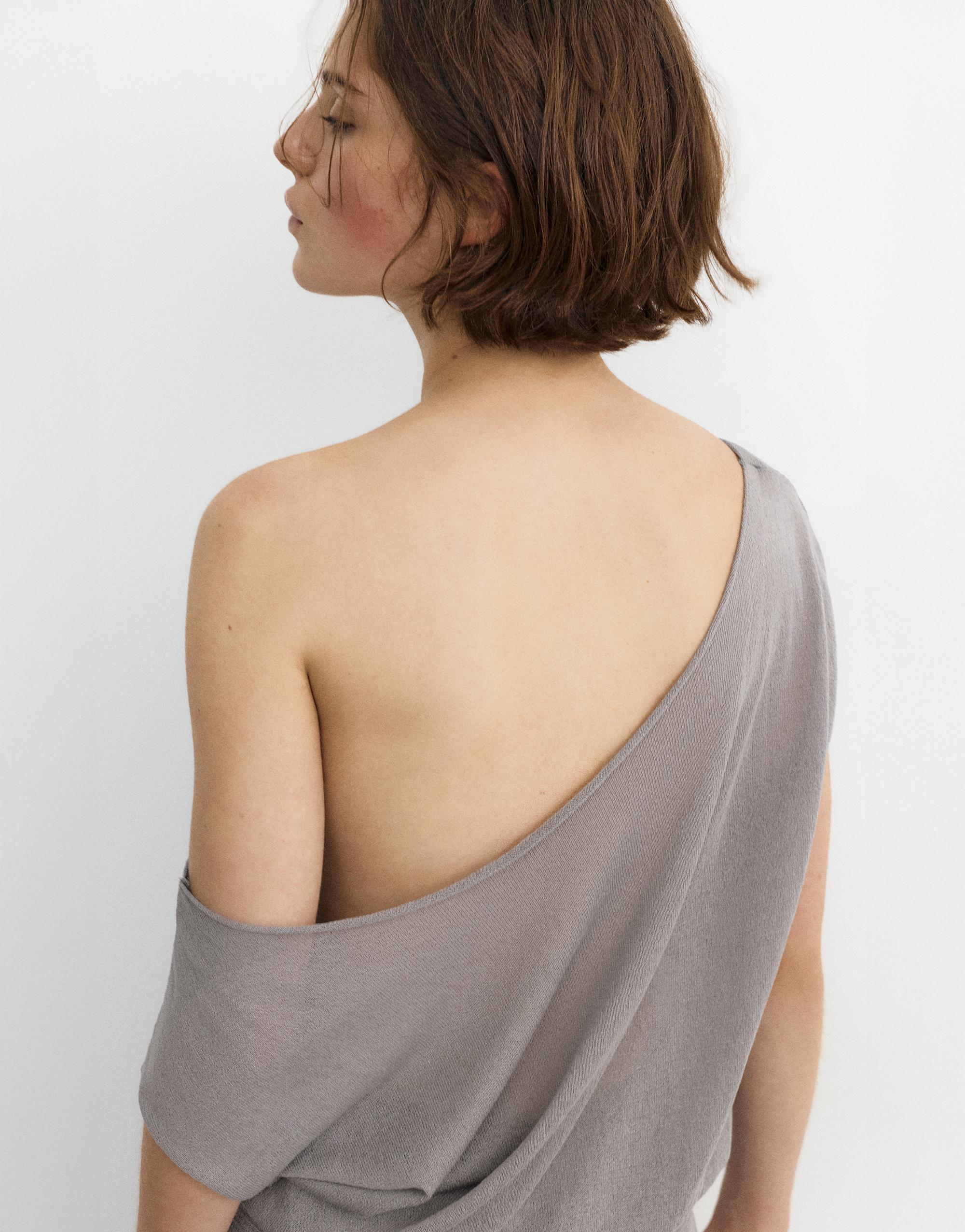 Elastic waist top — Steel