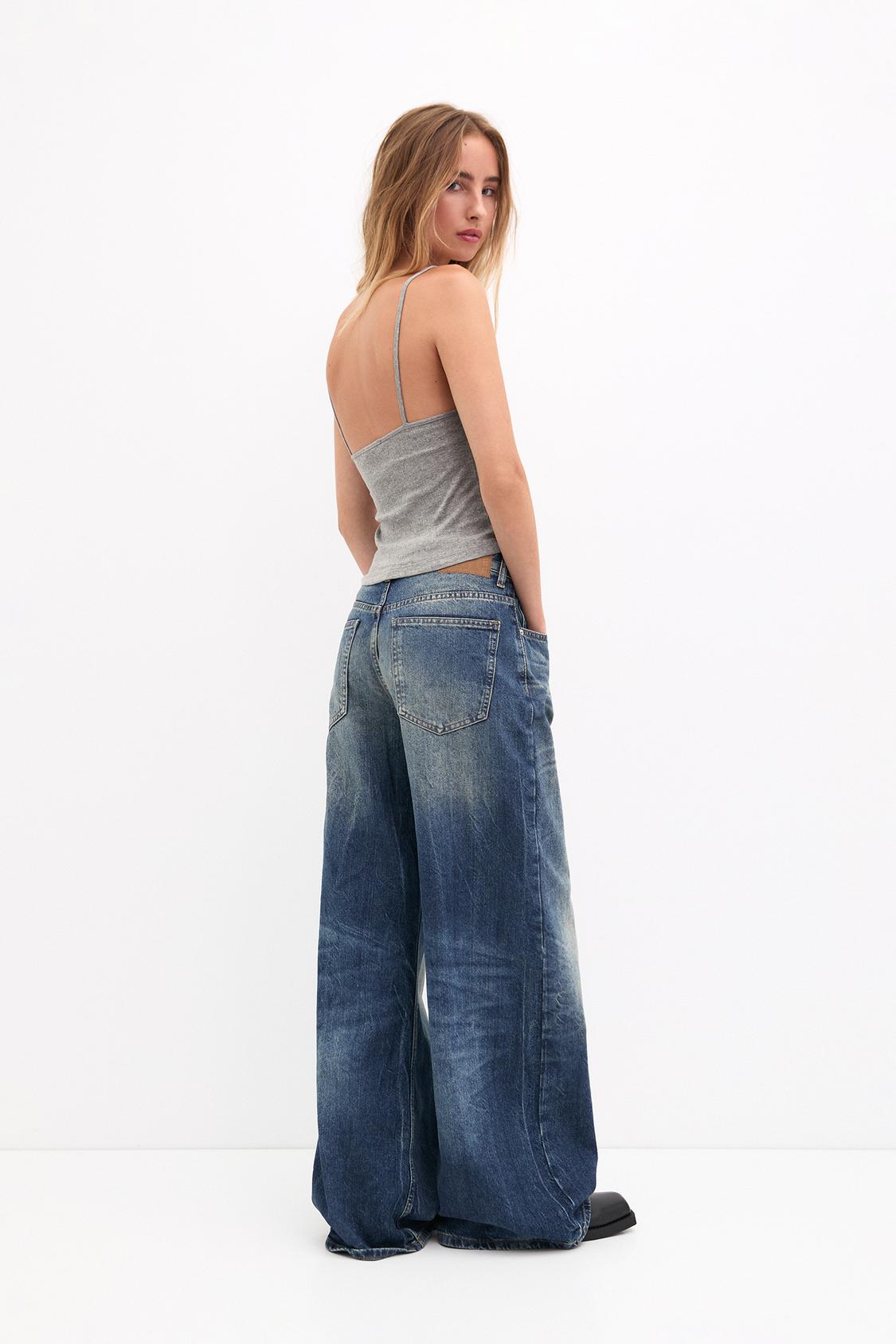 Lace top with straps - pull&bear