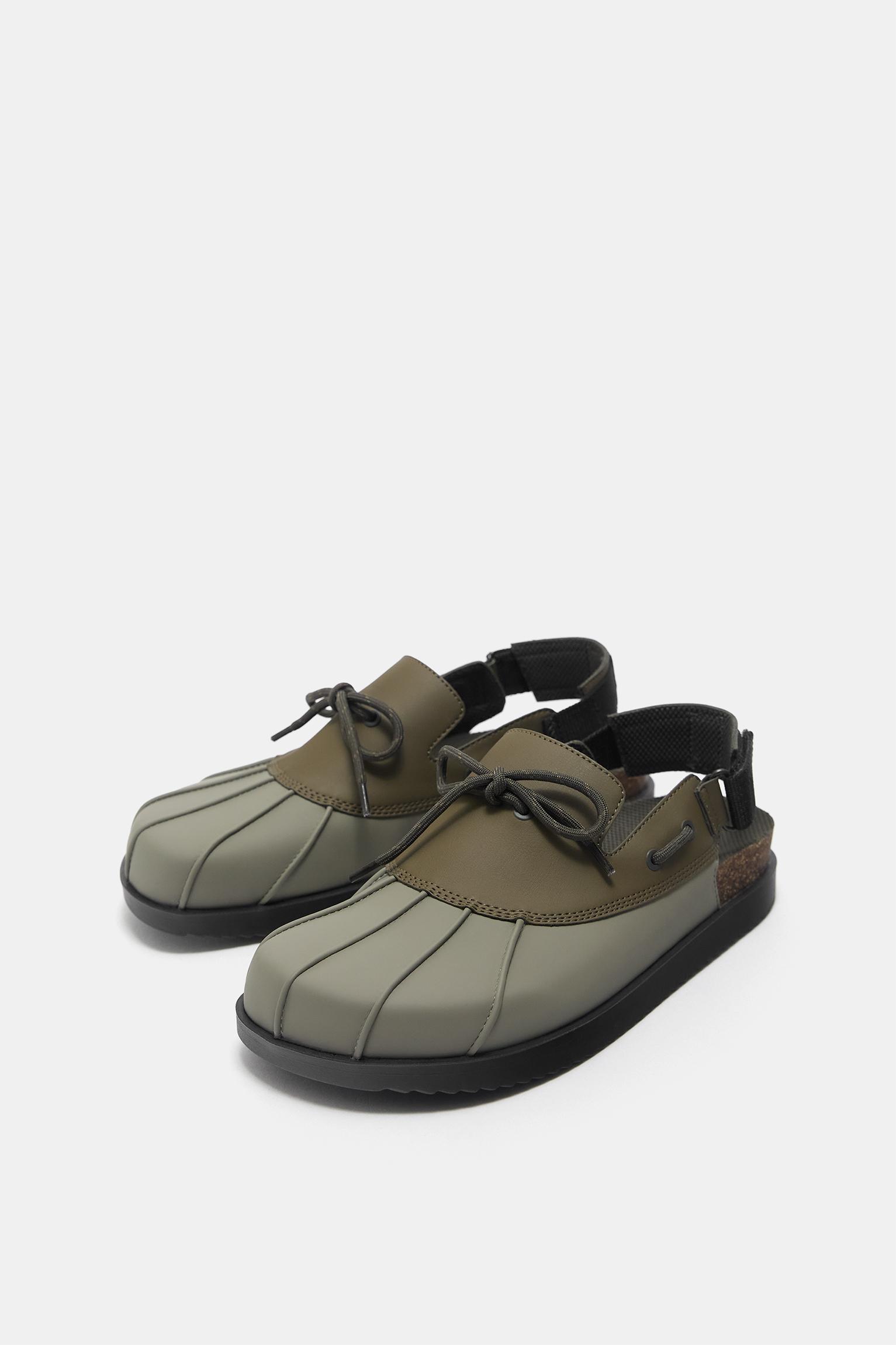 Lace-up STWD clogs — Green