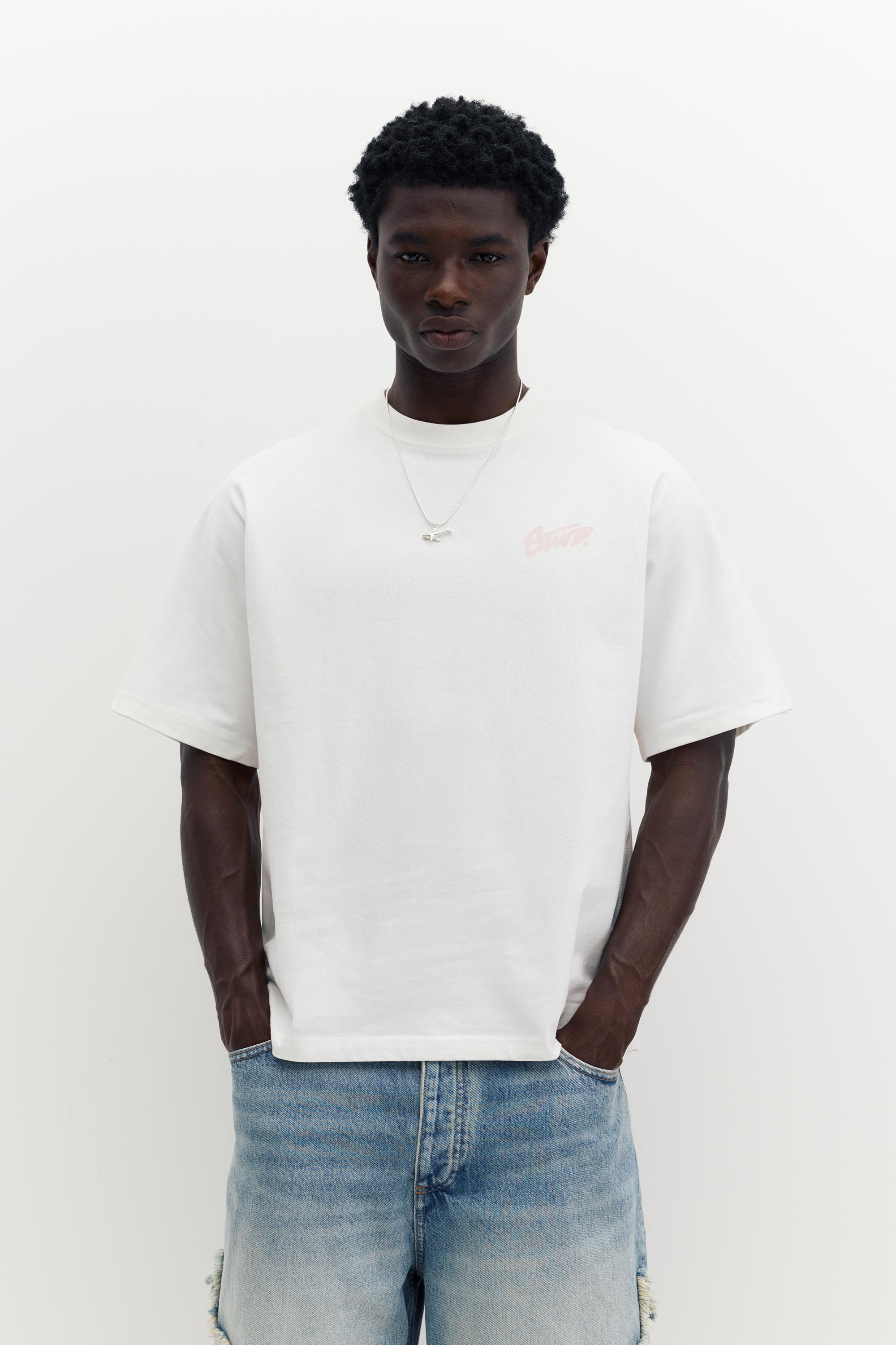 STWD graffiti logo T-shirt — Off white