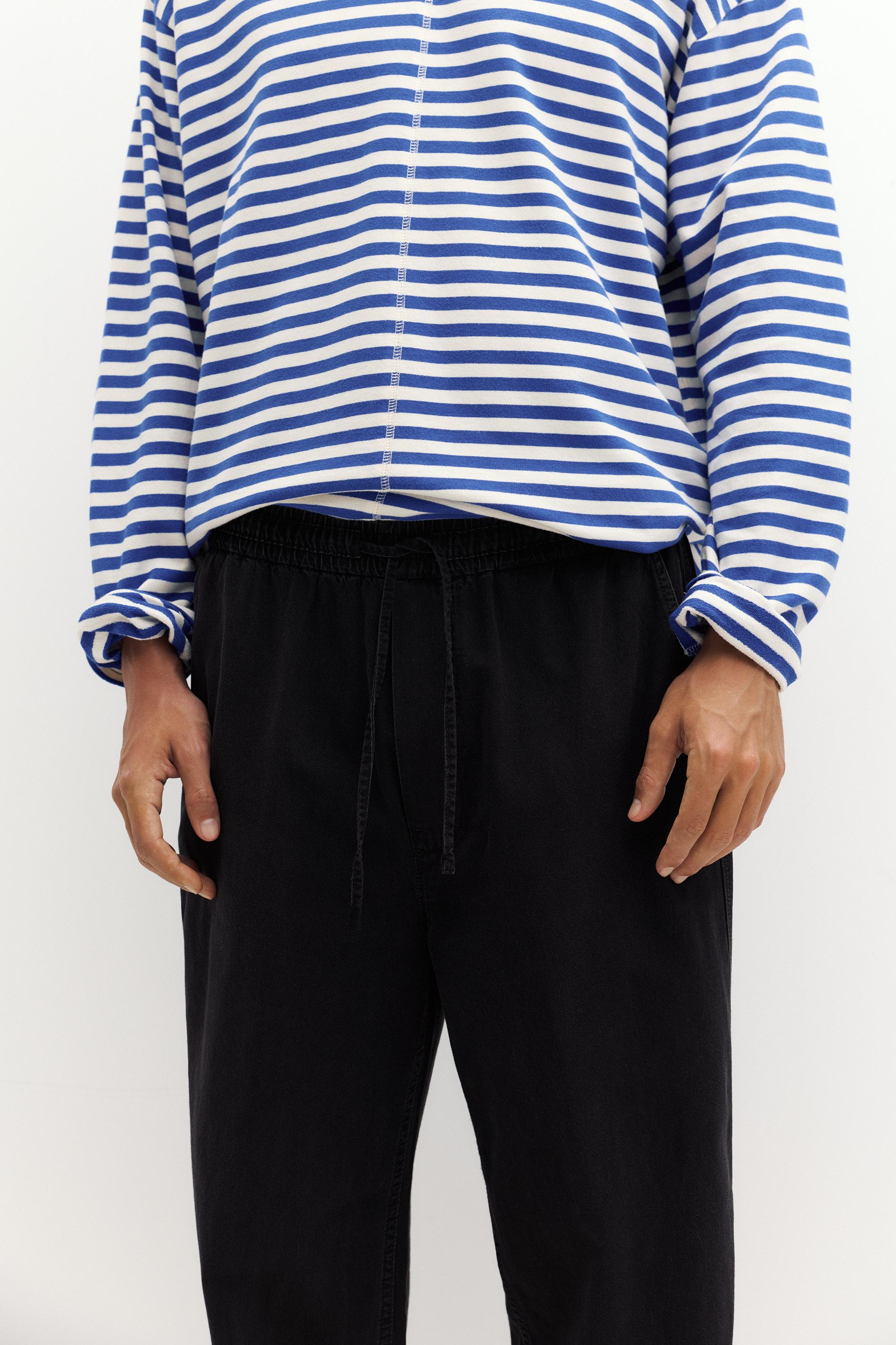 Denim joggers — Faded black