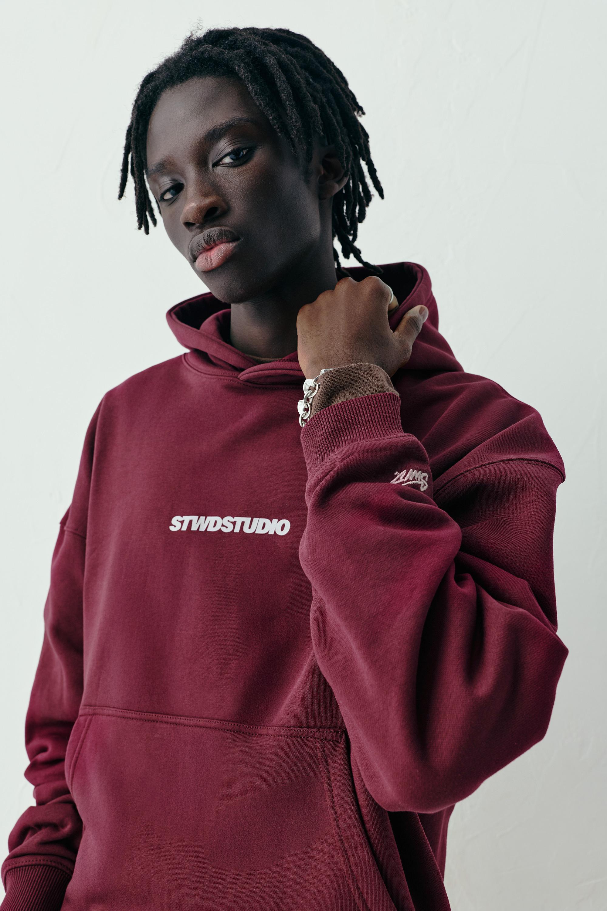 STWD Studio kapüşonlu sweatshirt - Görsel 7