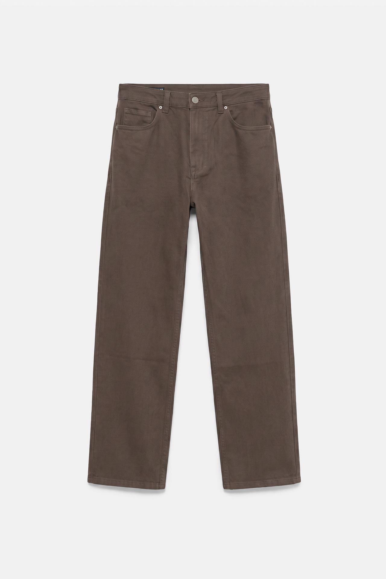 Straight-leg trousers — Brown