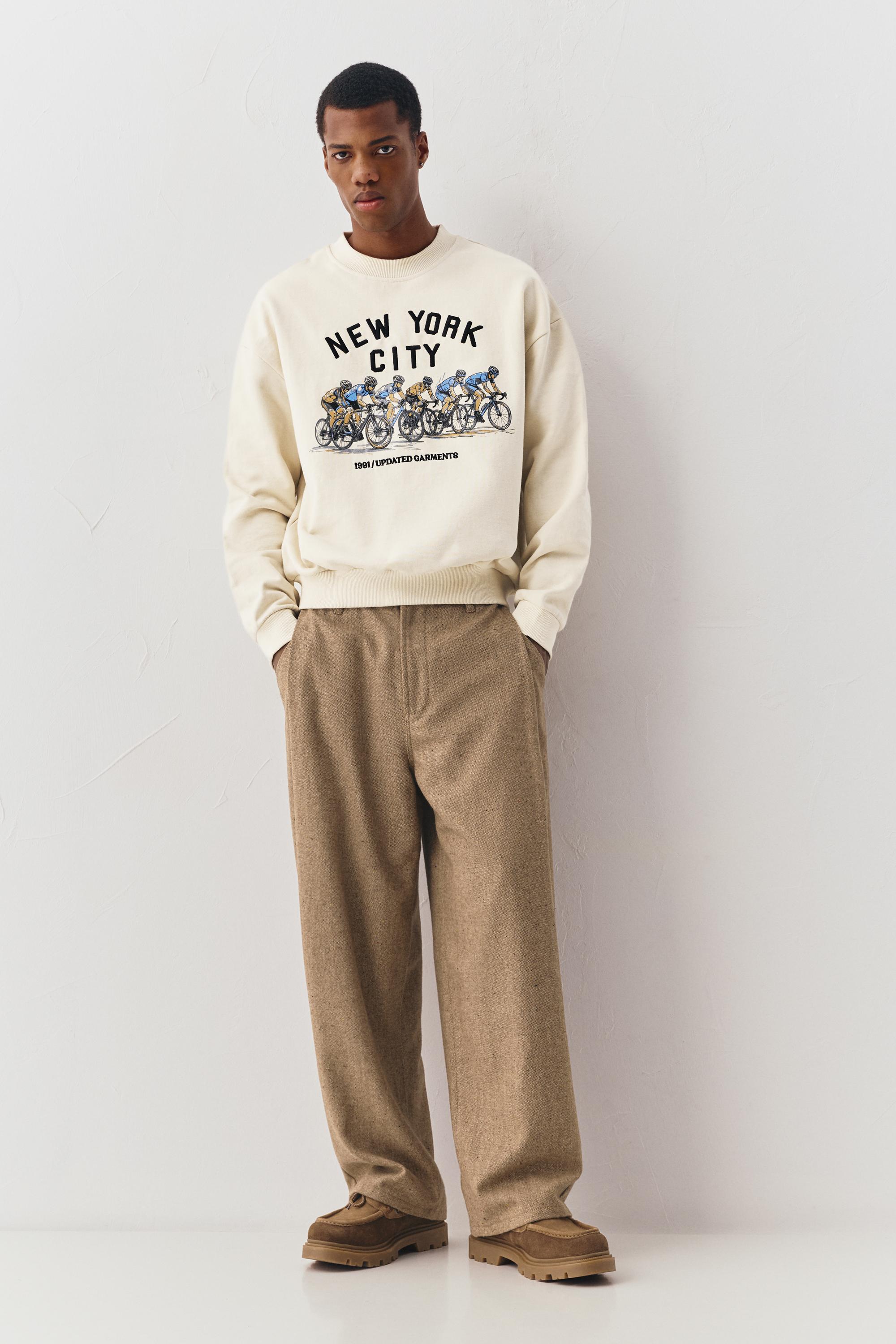 Cyclist graphic sweatshirt — Off white