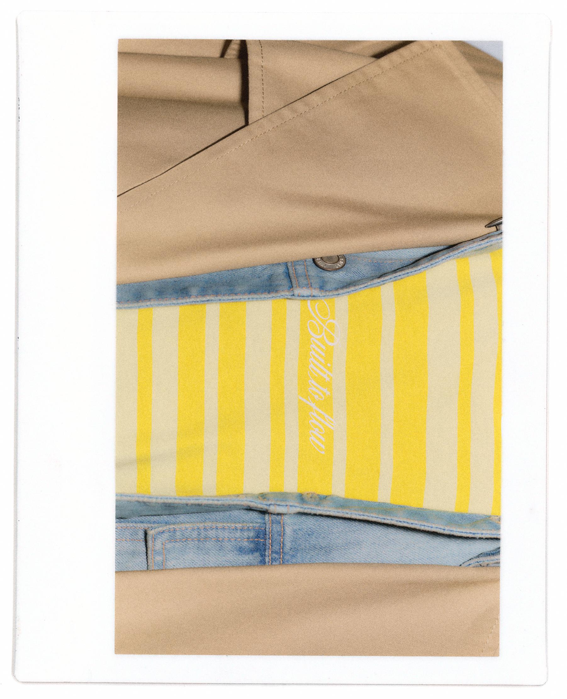 Relaxed striped T-shirt — Yellow