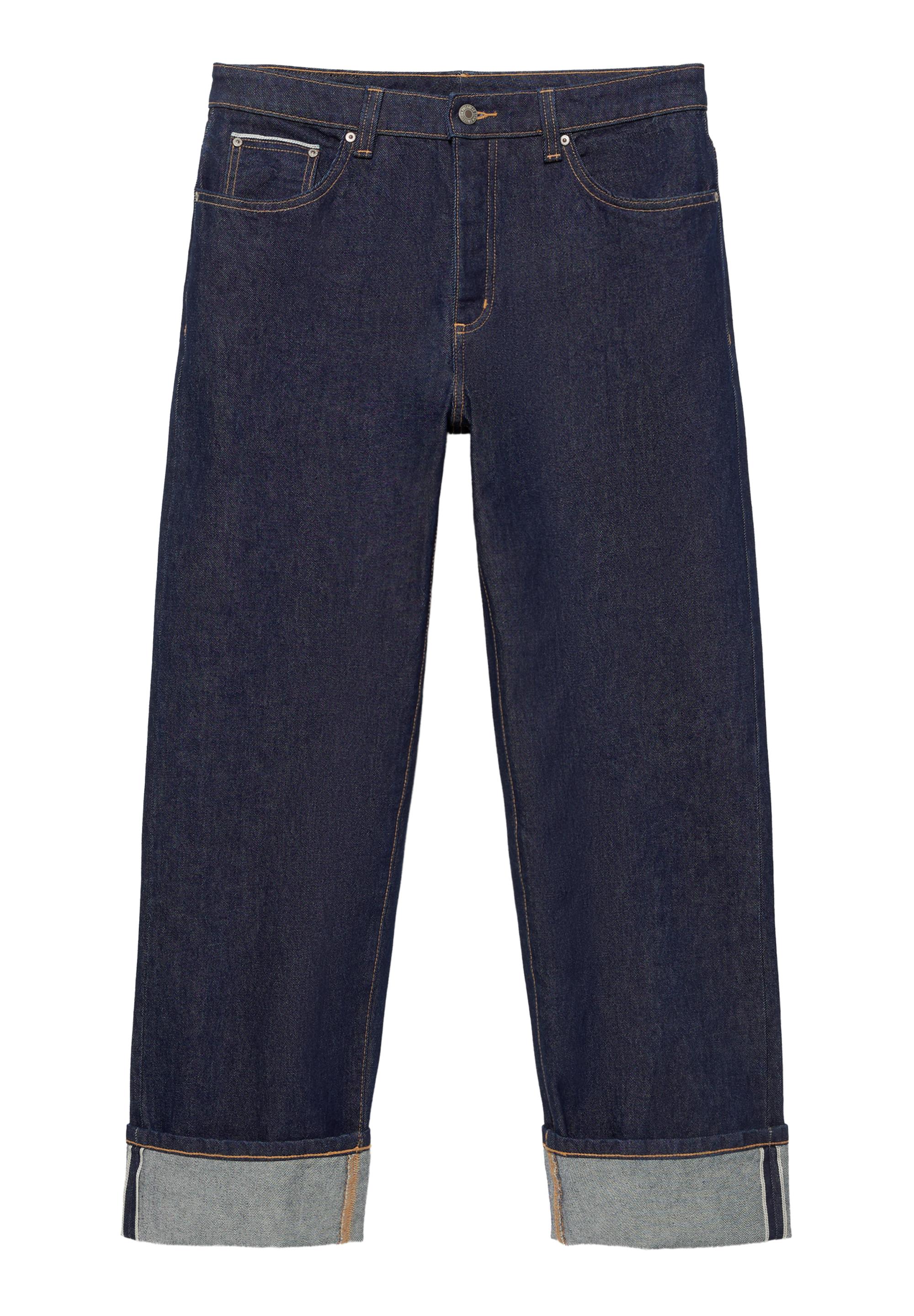 Selvedge straight fit jean - Görsel 19