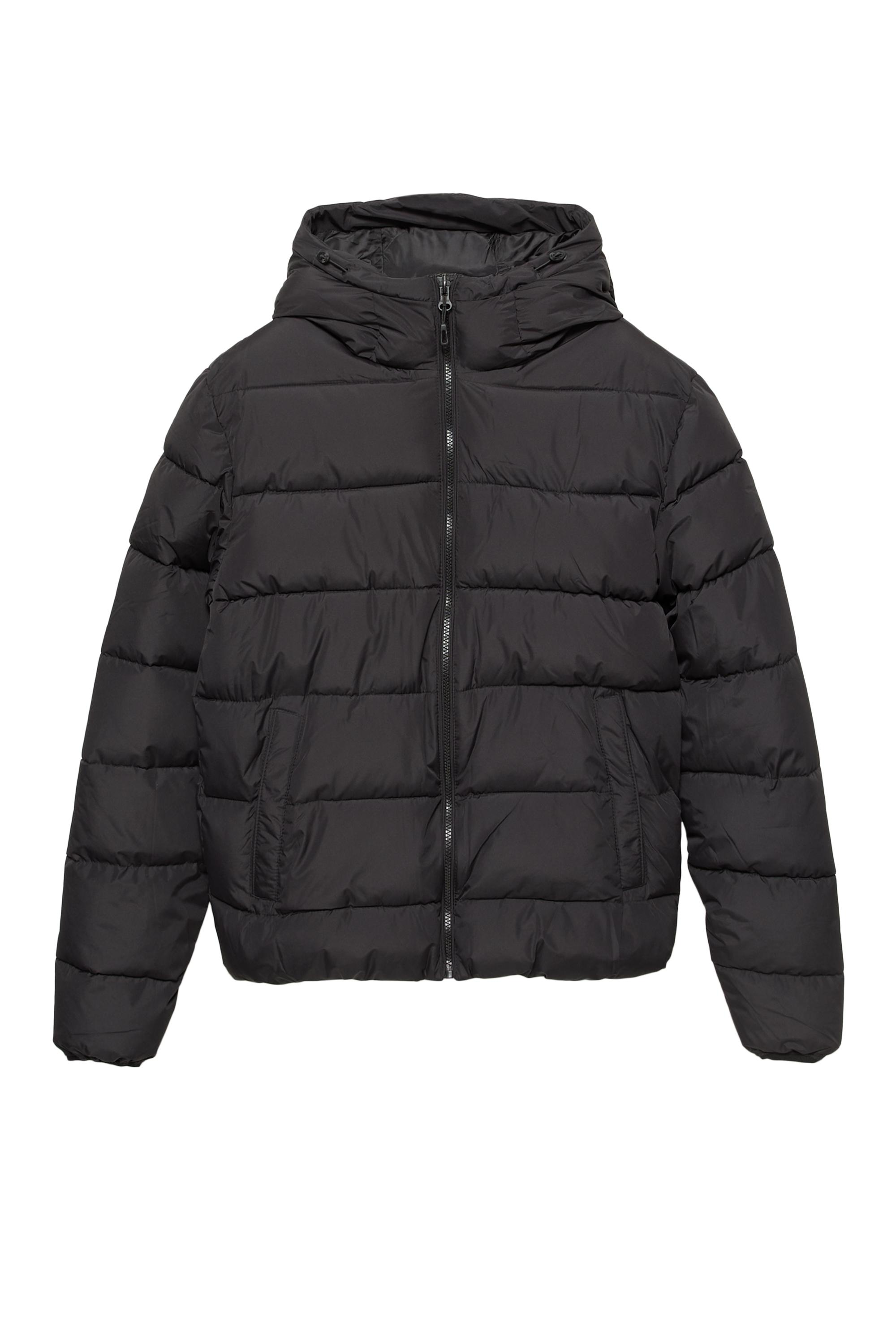 Kapüşonlu hafif şişme ceket - Görsel 4