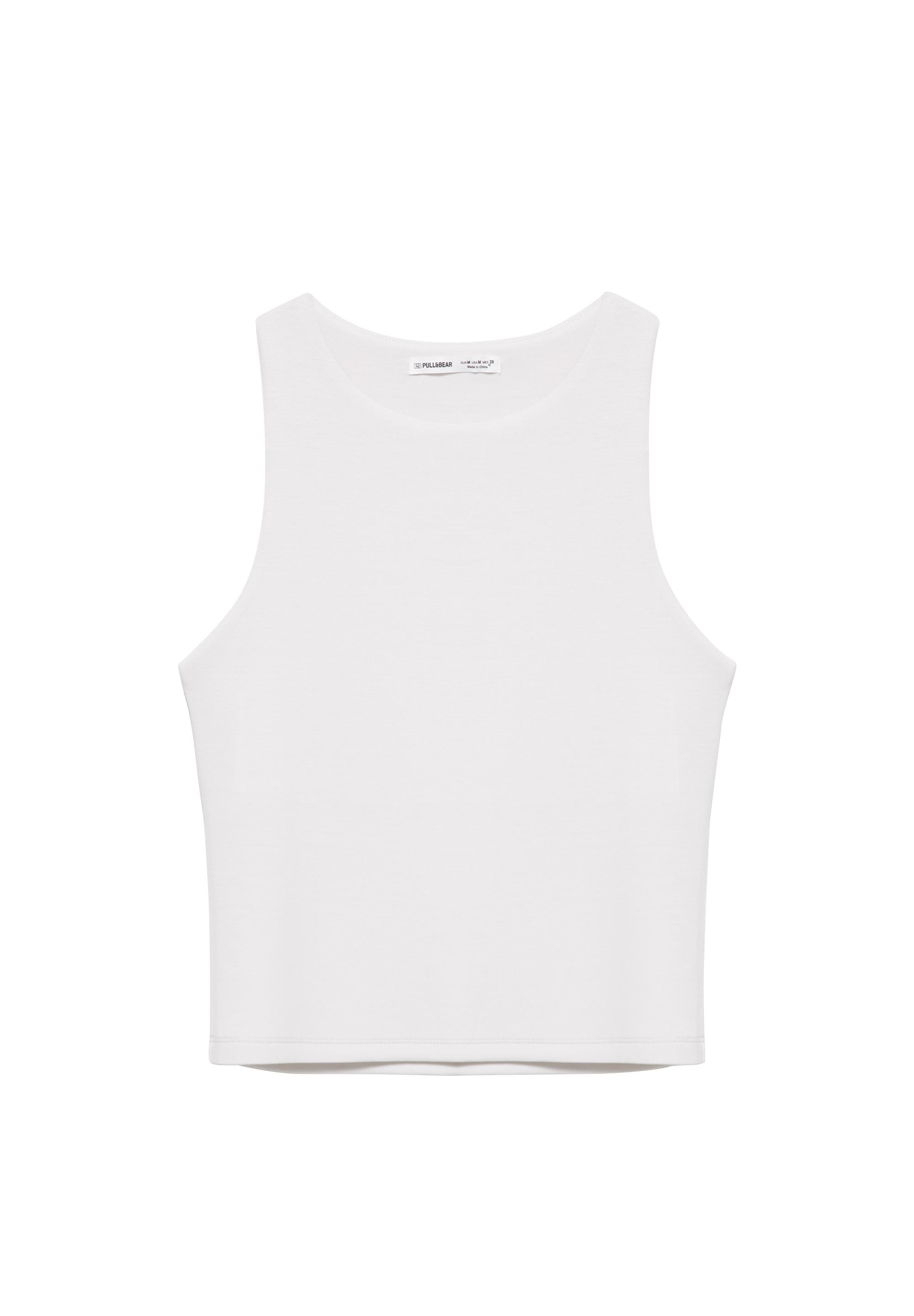 Soft-touch tank top — Ecru