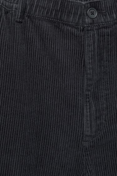 Corduroy jogger trousers — Anthracite grey 10