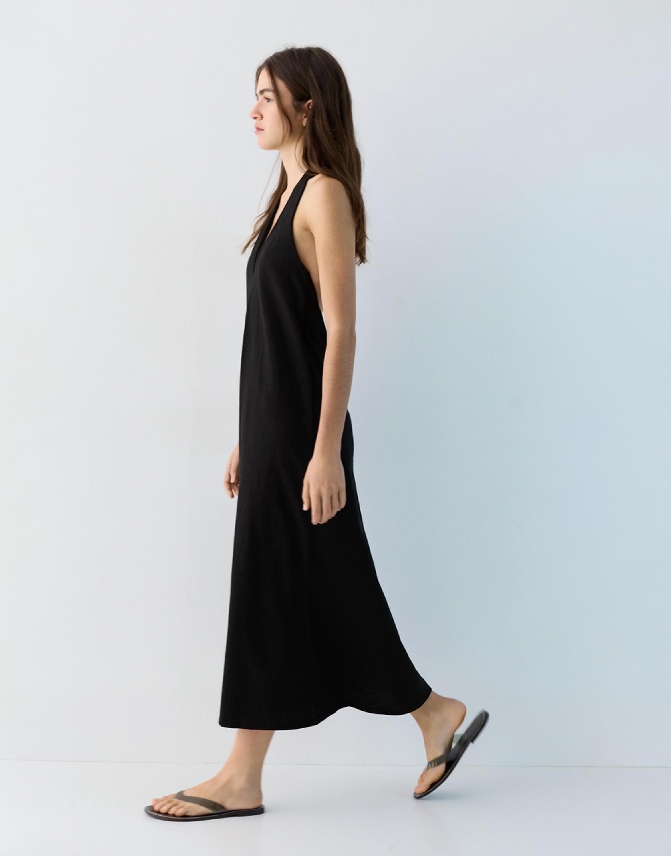 Halter midi elbise - Görsel 22