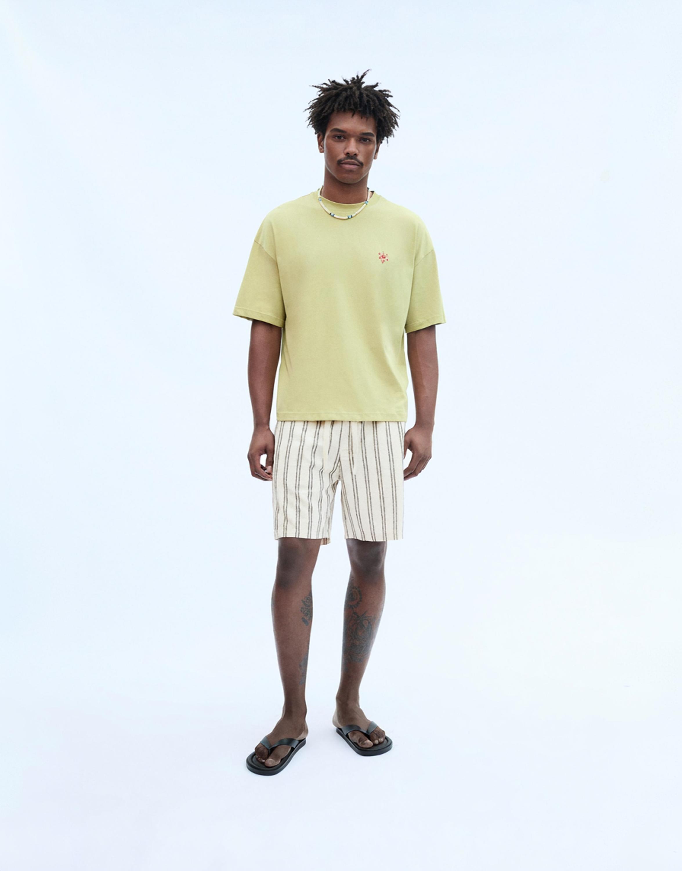 Ibiza embroidered boxy-fit T-shirt — Green