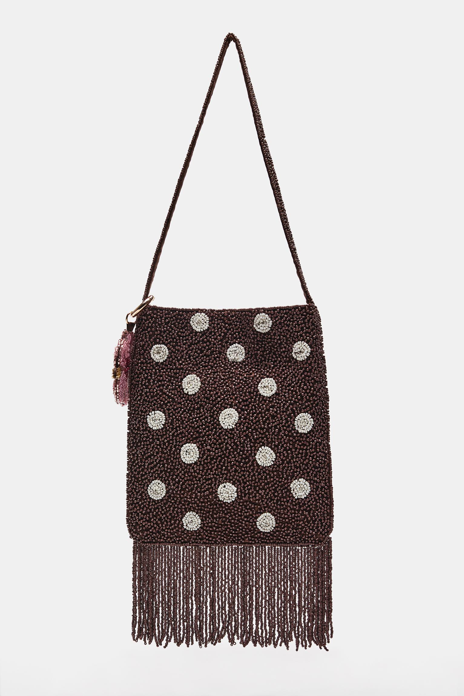 Puantiyeli payetli omuz çantası - Görsel 32