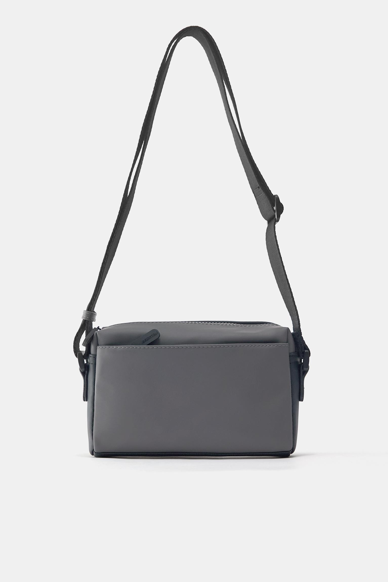 Lastik kaplamalı çapraz askılı çanta - Görsel 9