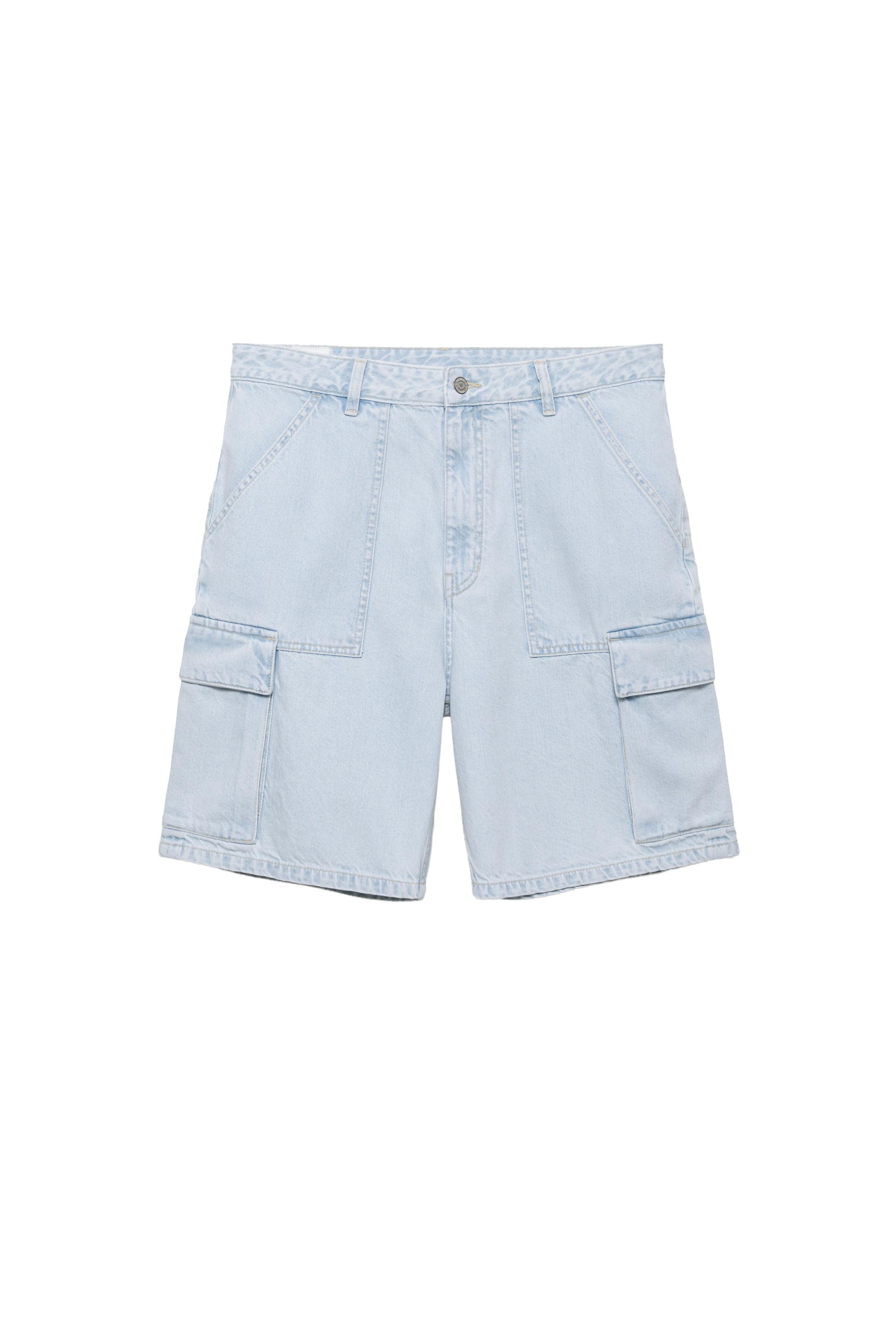 Baggy kargo bermuda - Görsel 3