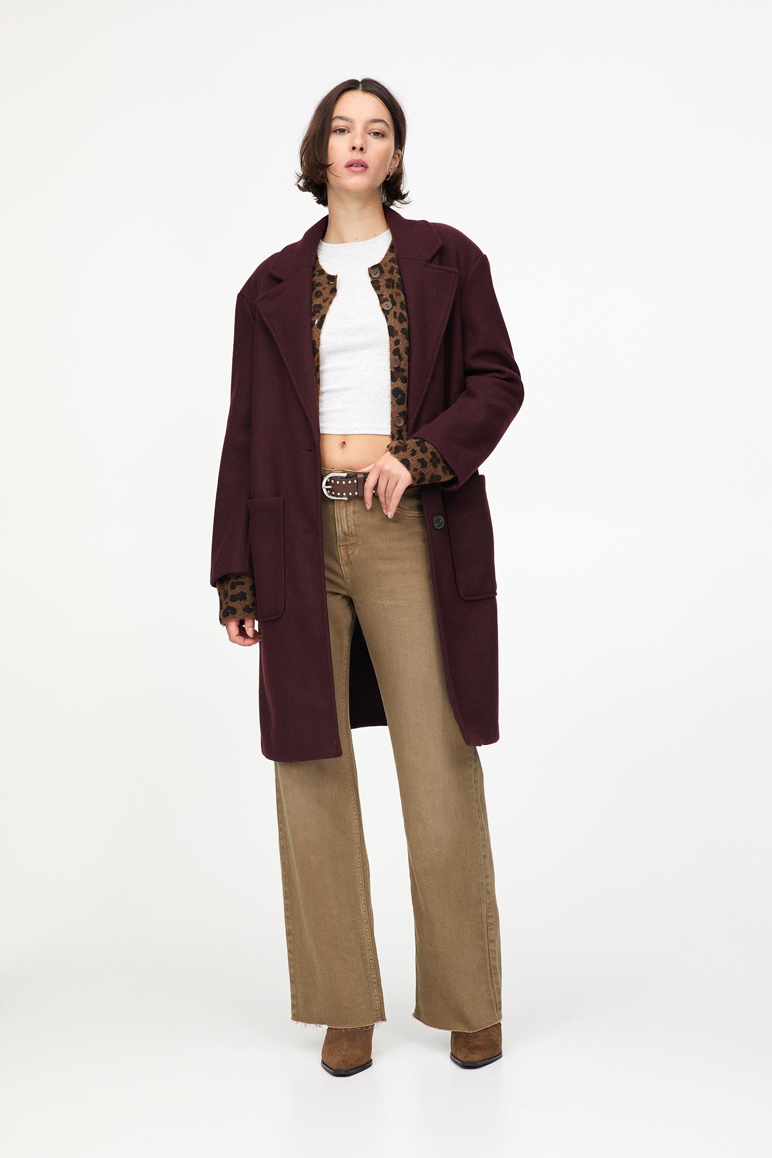 Pull and bear overcoat best sale