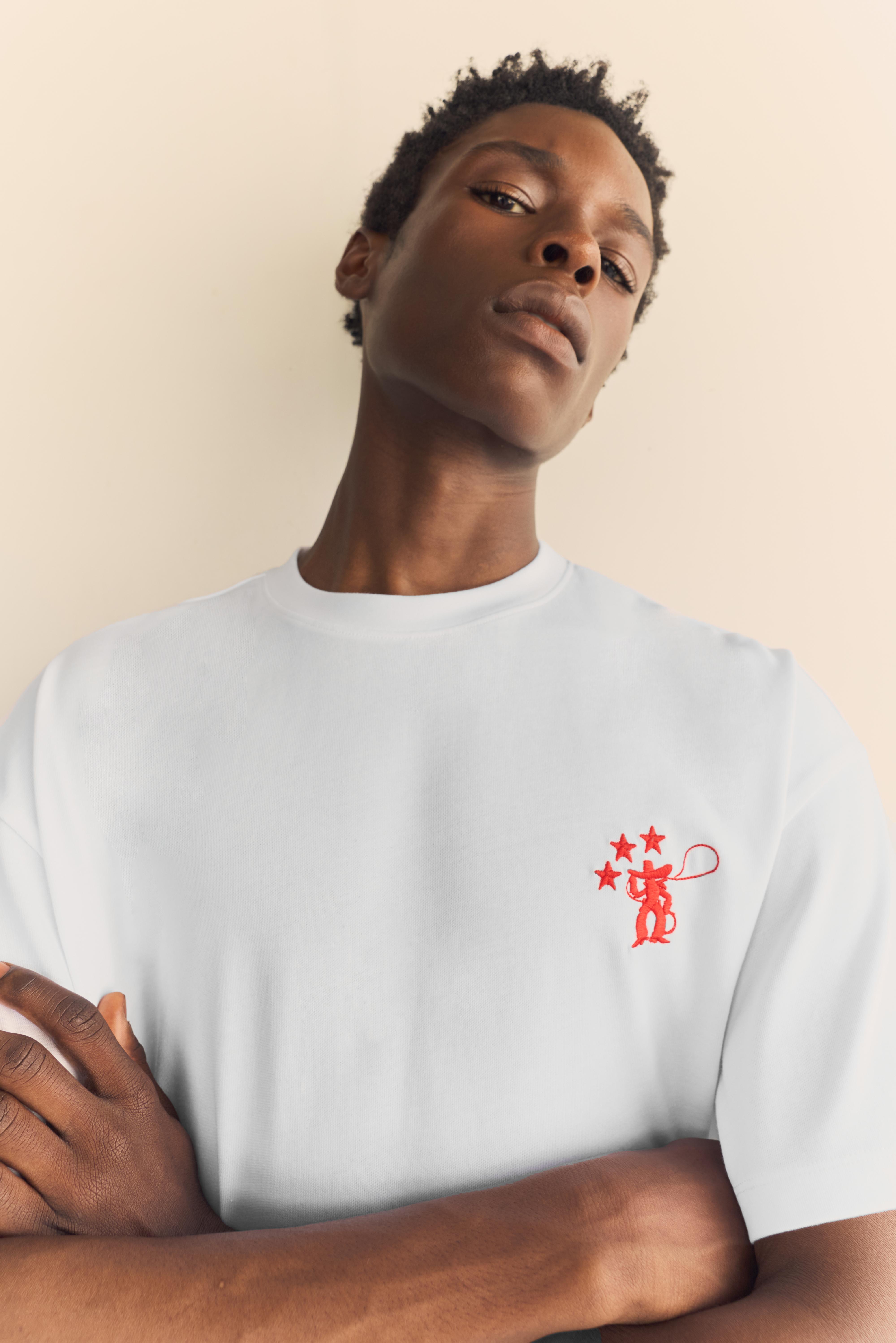 Cowboy graphic T-shirt — Off white