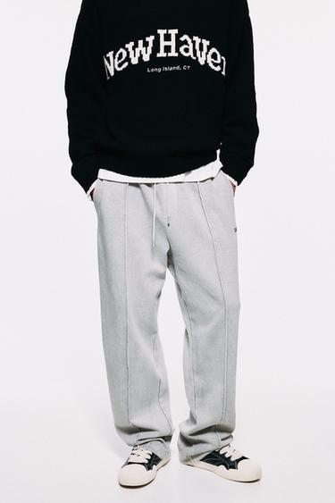Washed-effect jogger trousers — Anthracite grey 5