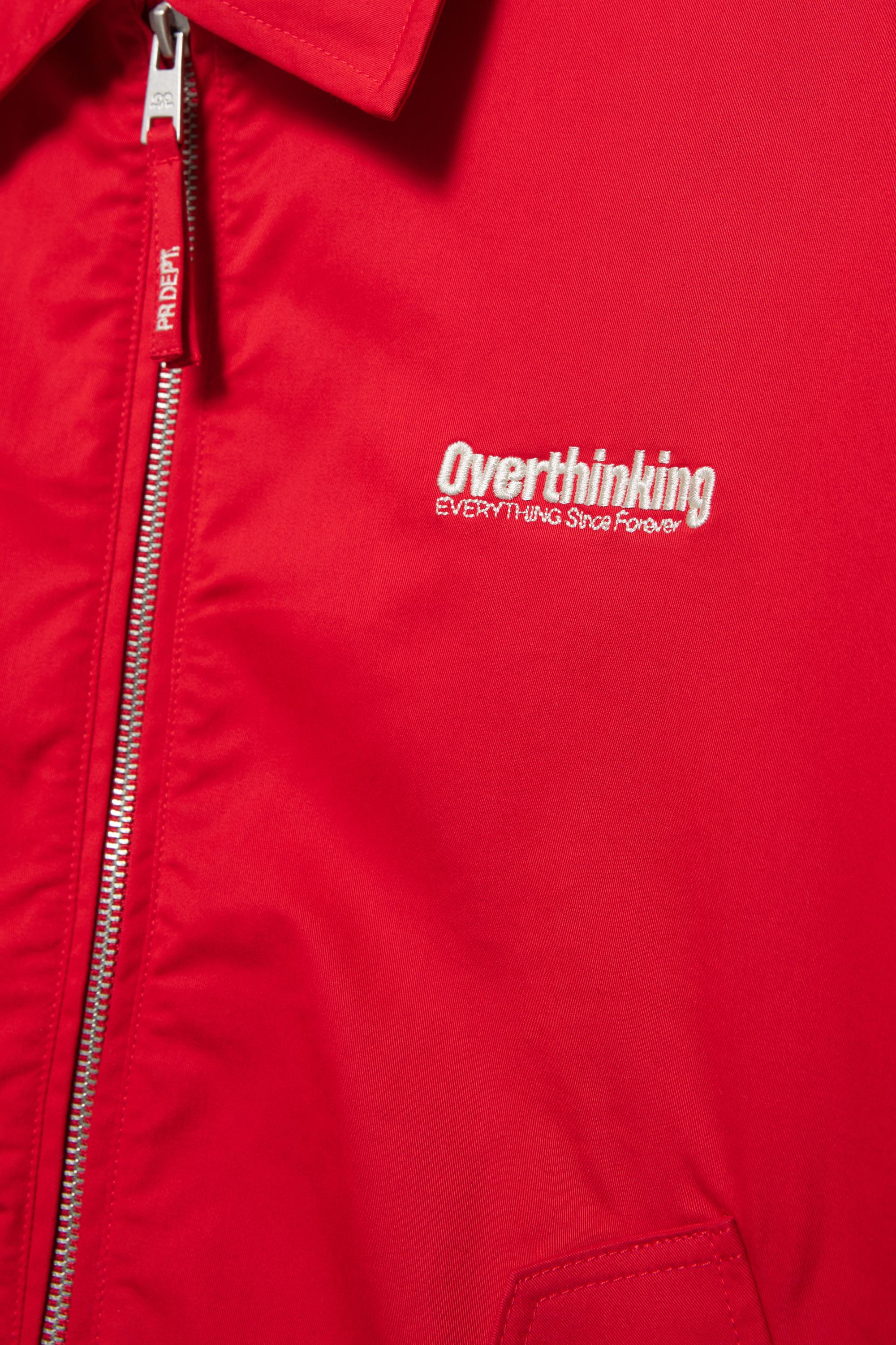 Nakışlı kırmızı ceket - Görsel 6