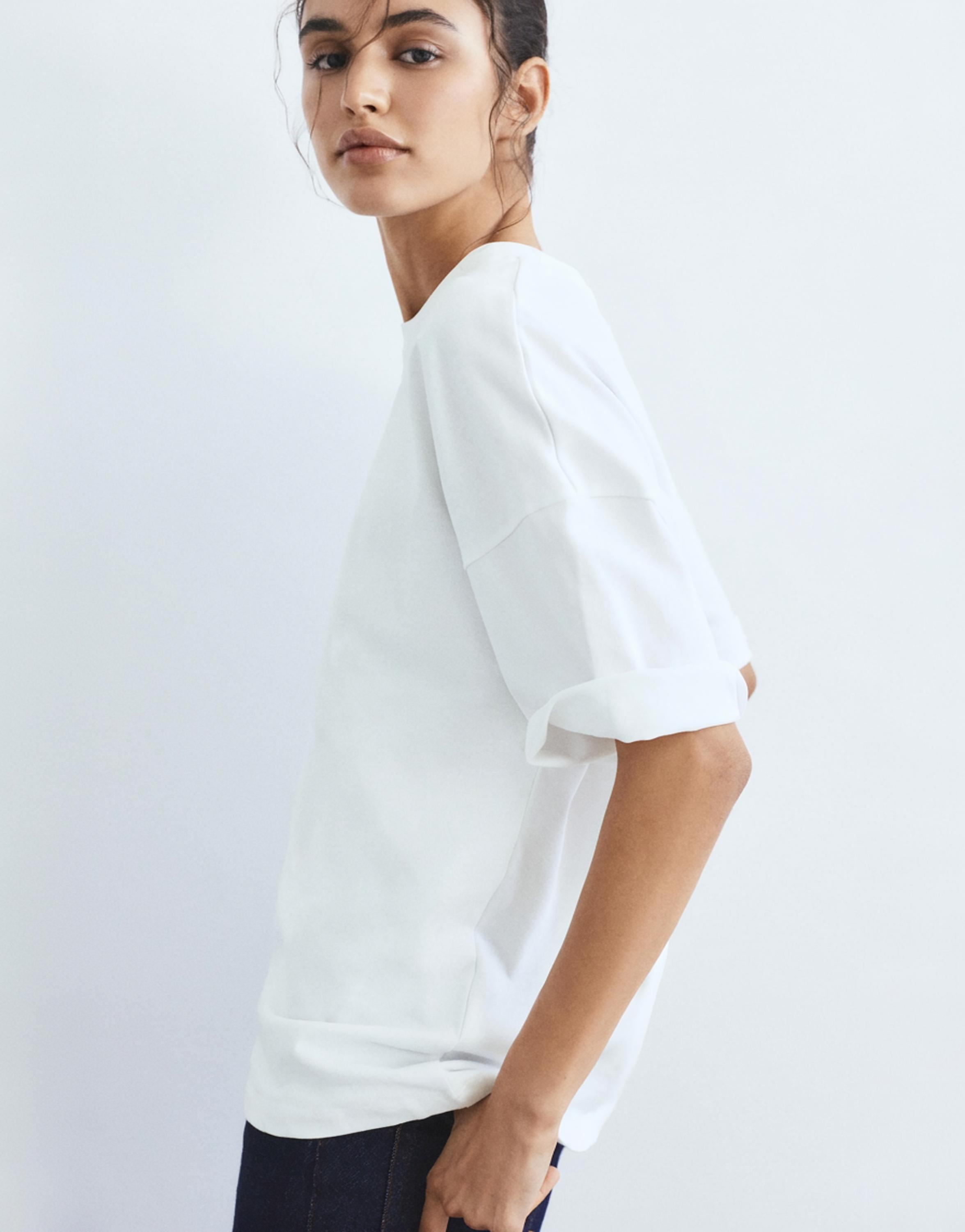 Oversize short sleeve T-shirt — White