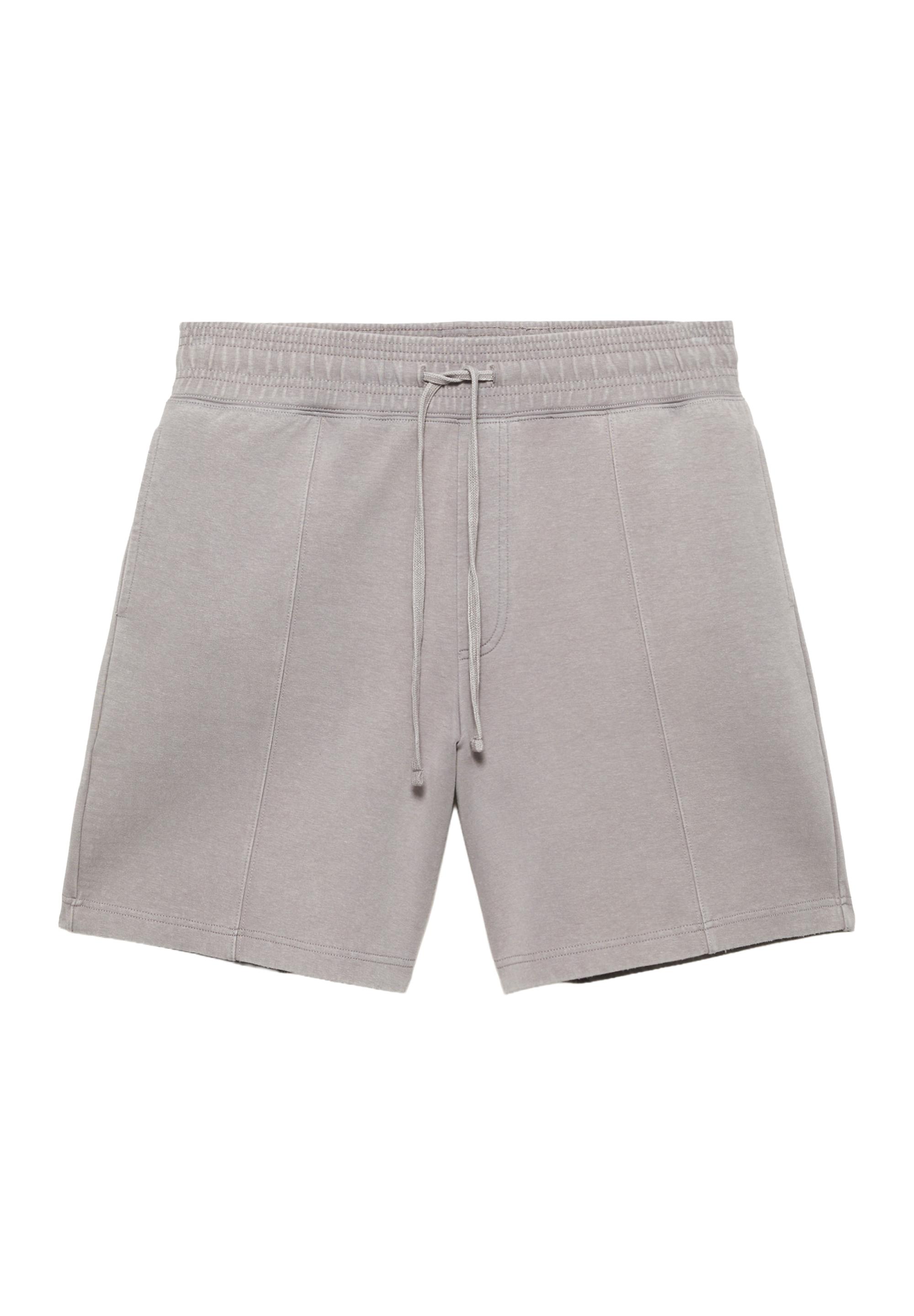 Interlock jogger Bermuda shorts — Grey marl