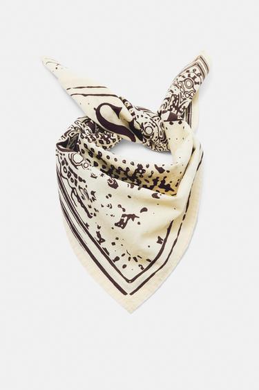 STWD paisley print bandana — Pastel yellow 6