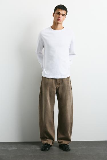 Baggy balloon jeans — Tobacco brown 2