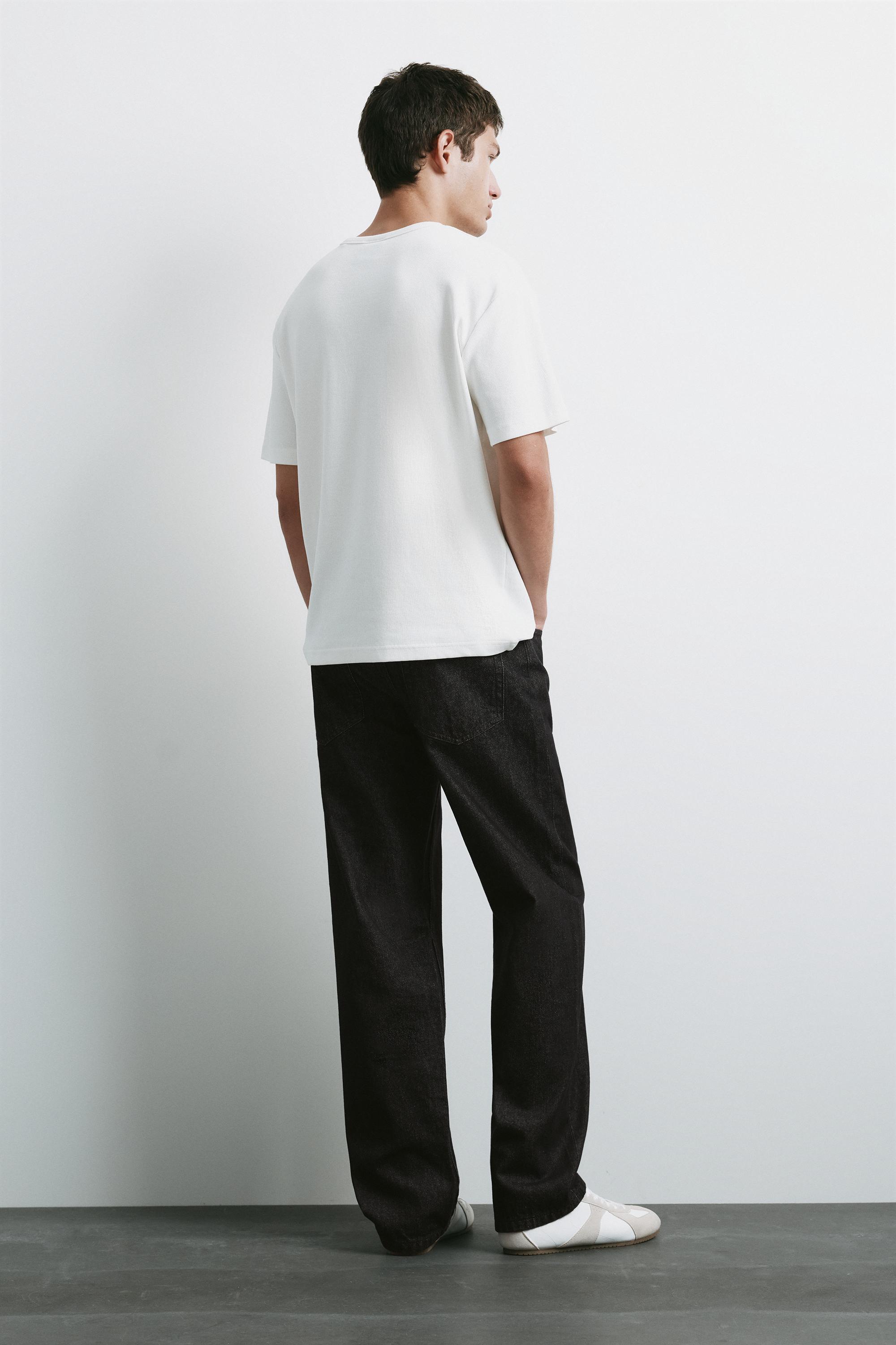 Straight-leg jeans — Black