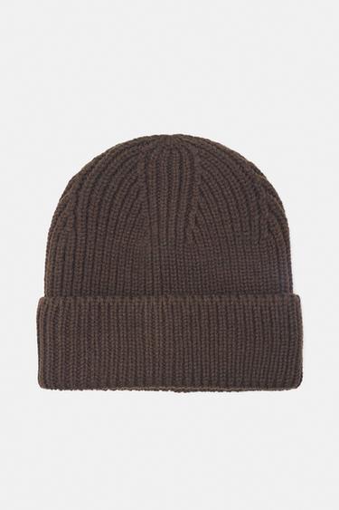 Chunky knit beanie — Brown 1
