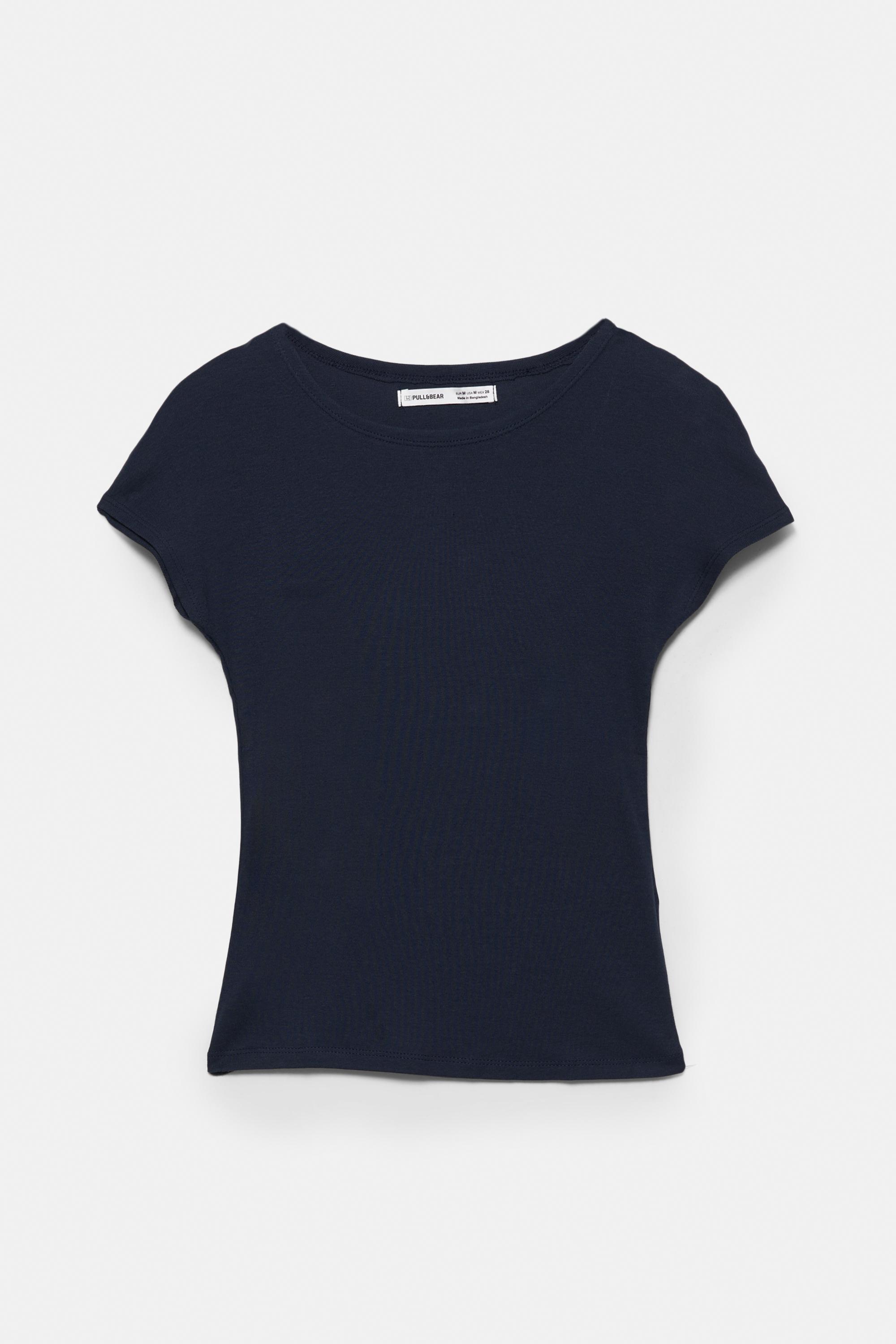 Fitted short sleeve T-shirt — Navy