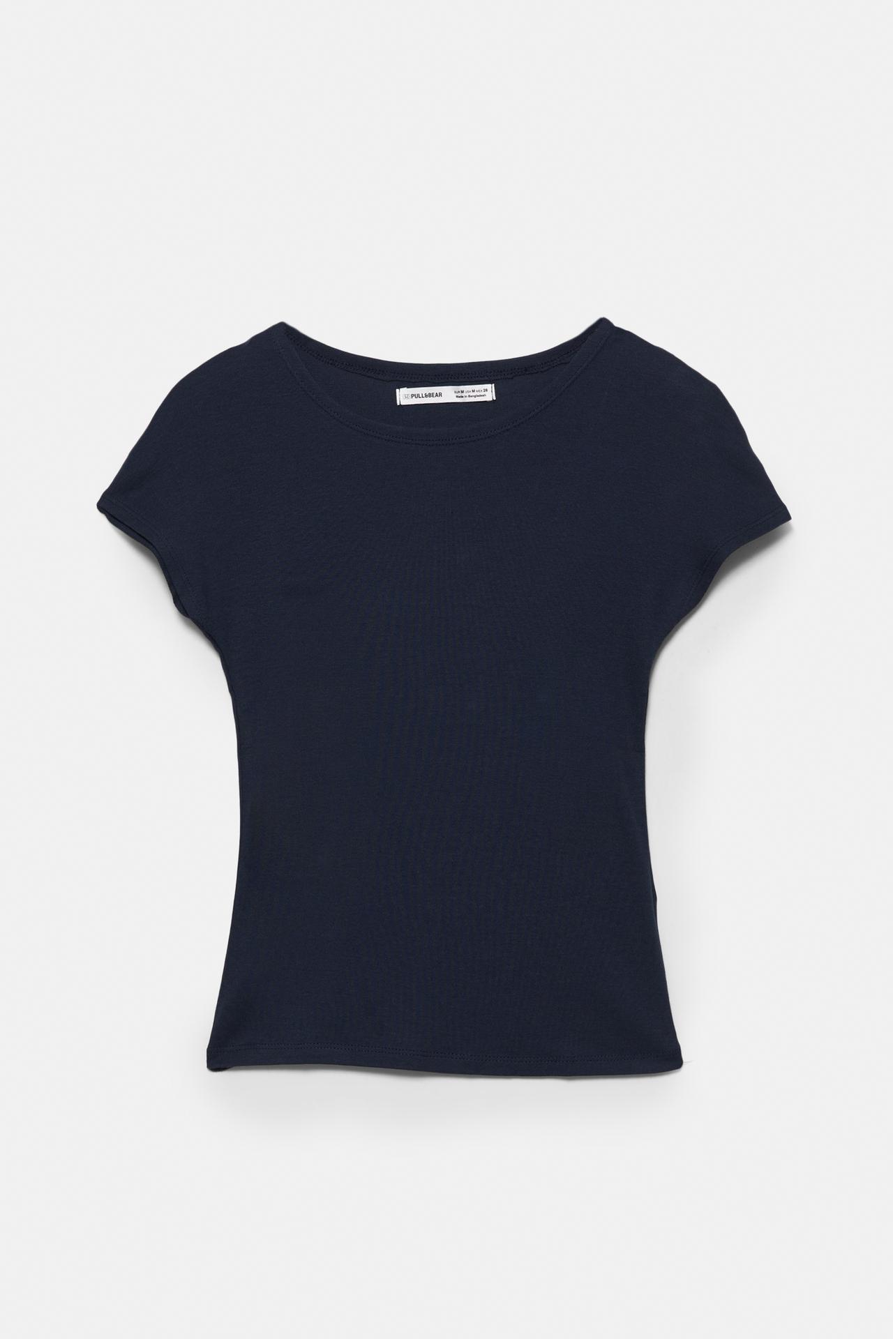 Fitted short sleeve T-shirt — Navy