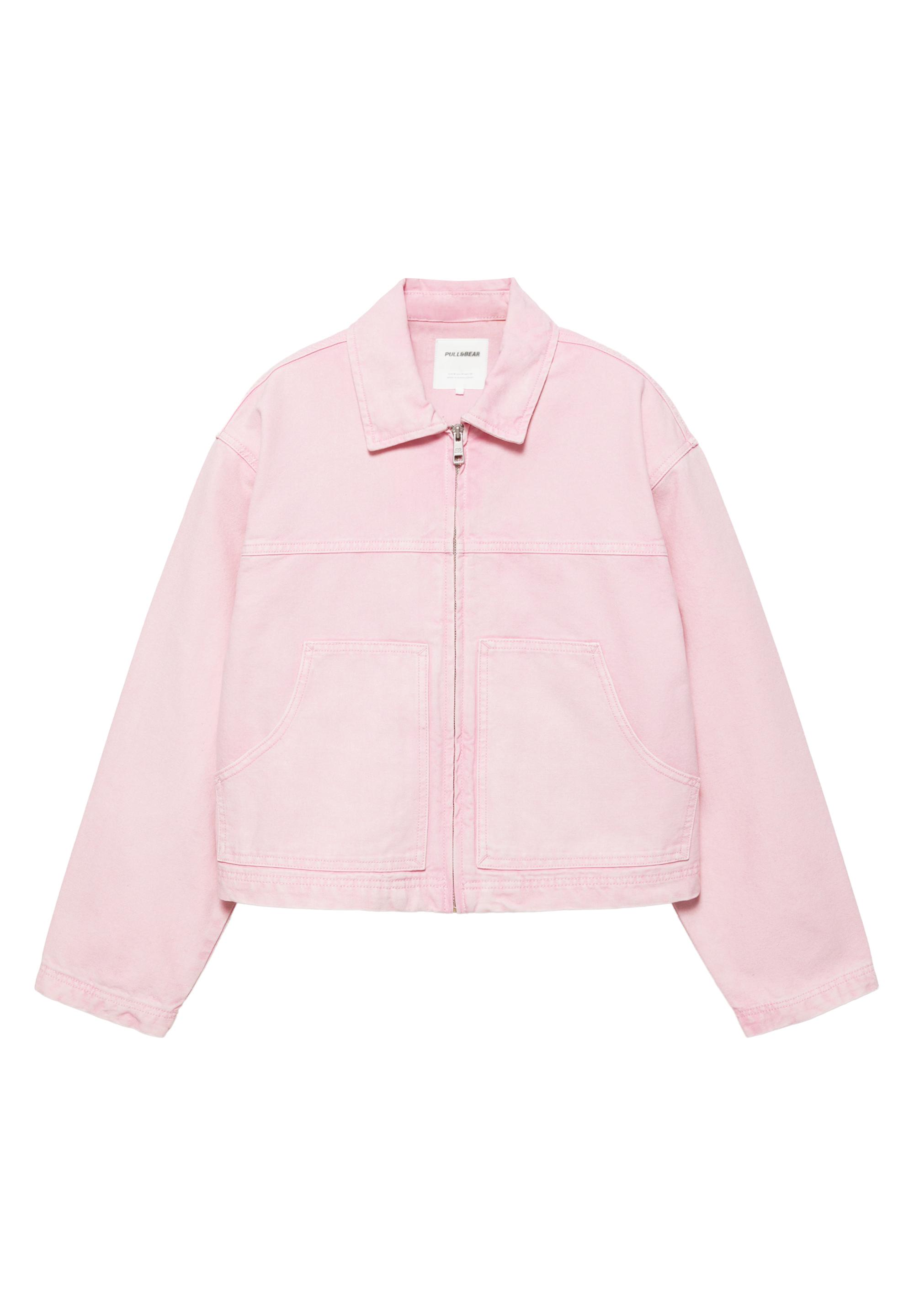 Pembe utility ceket - Görsel 5