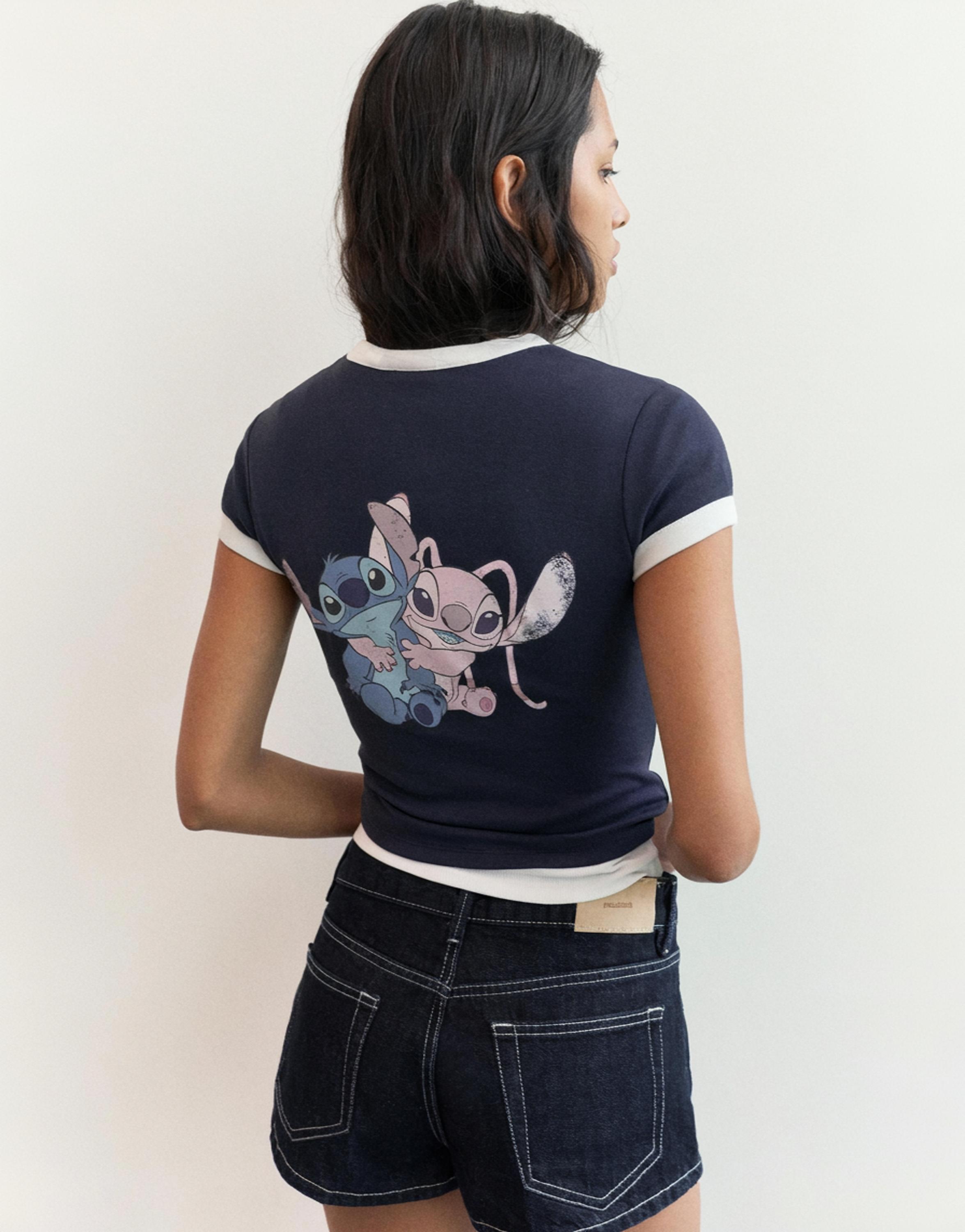 Lilo & Stitch slim fit T-shirt — Navy