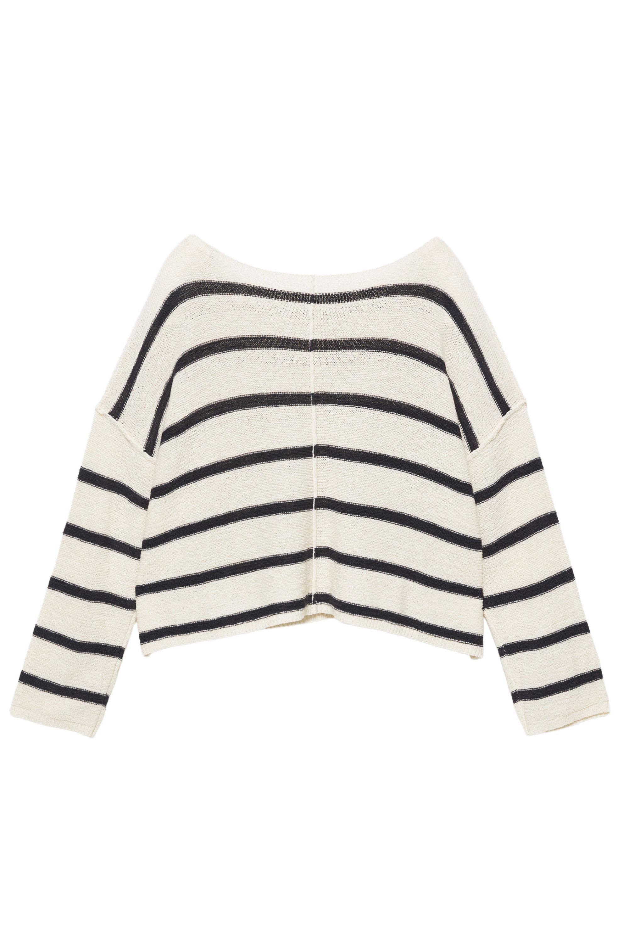 Asimetrik ince örgü kazak - Görsel 21